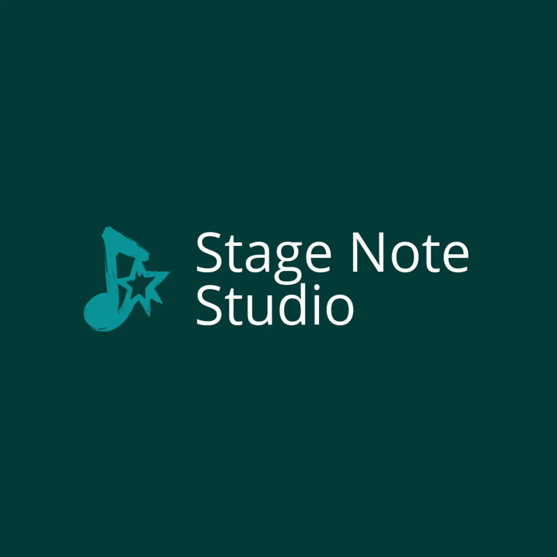 Stage Note Studio logo for theatre