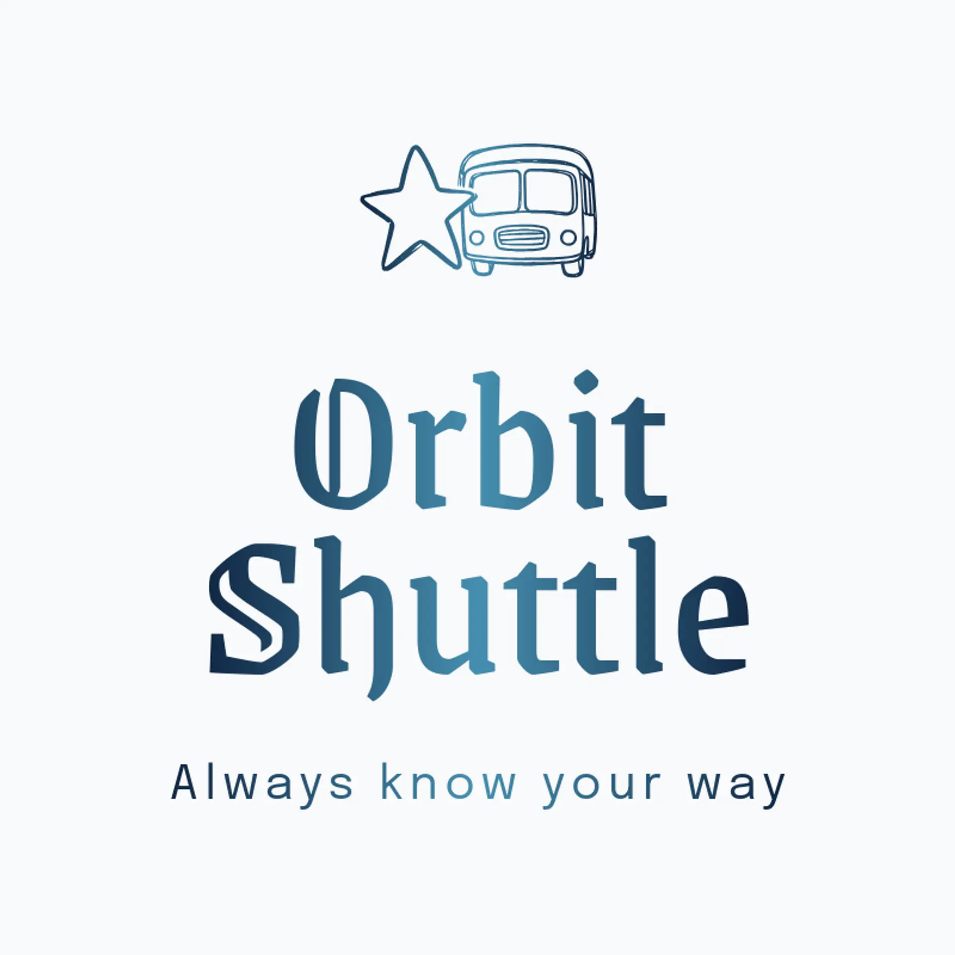 Orbit Shuttle logo for bus