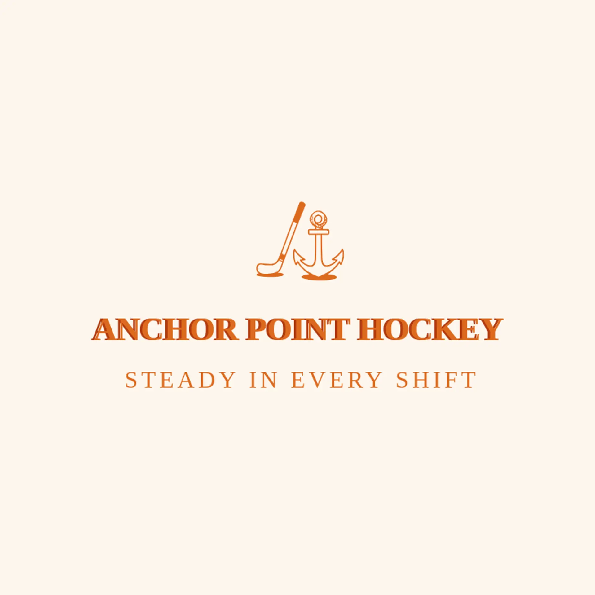Anchor Point Hockey logo for hockey stick