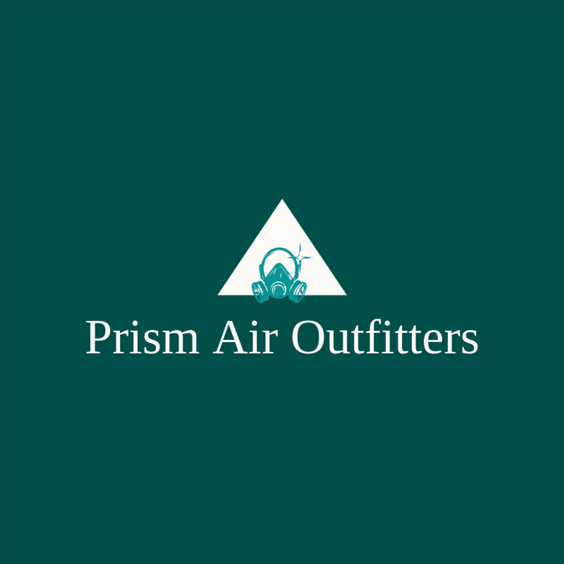 Prism Air Outfitters logo for gas mask