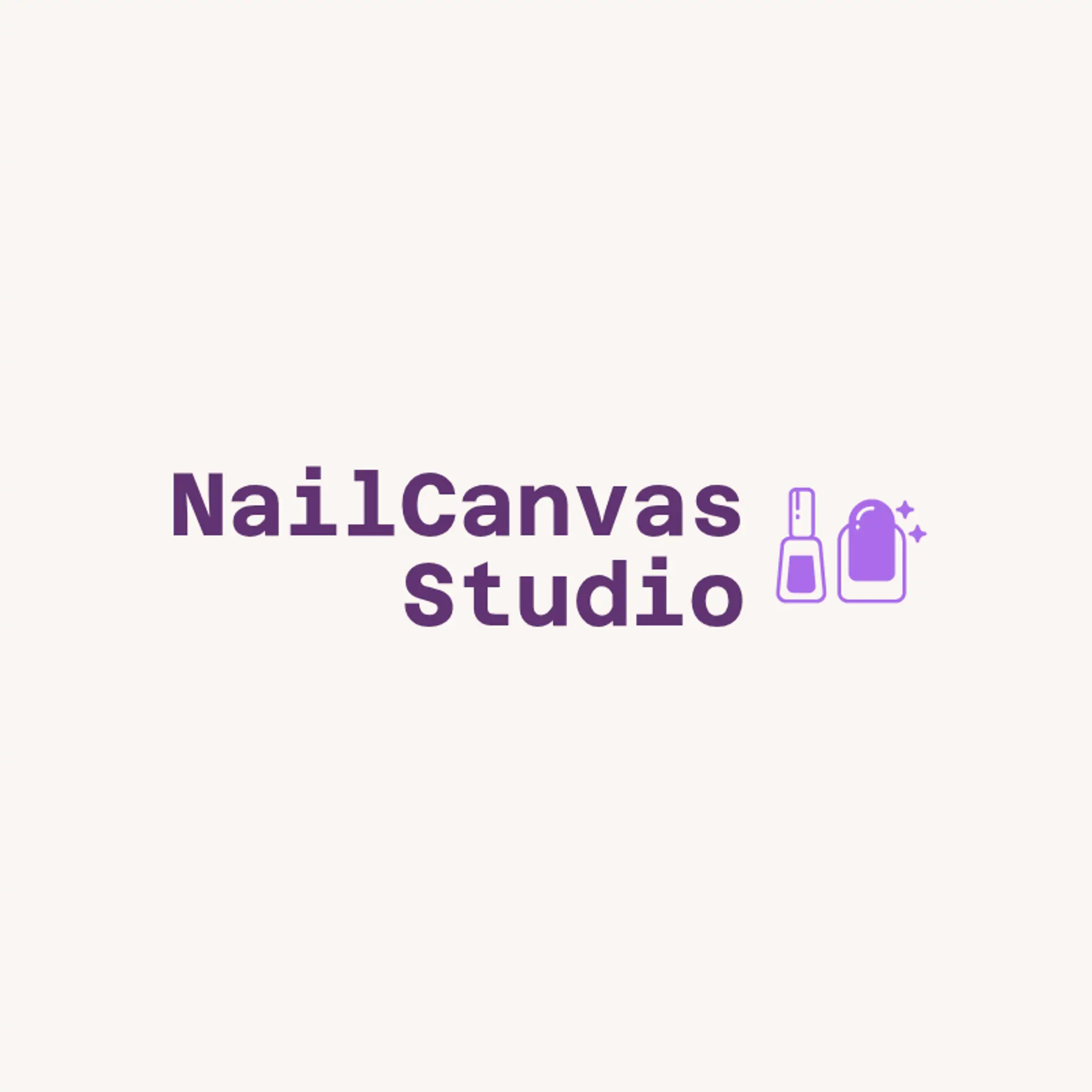 NailCanvas Studio logo for nail salon