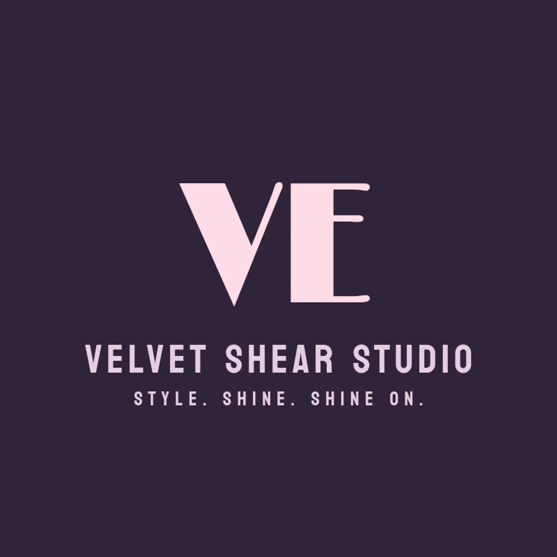 Velvet Shear Studio logo for salon