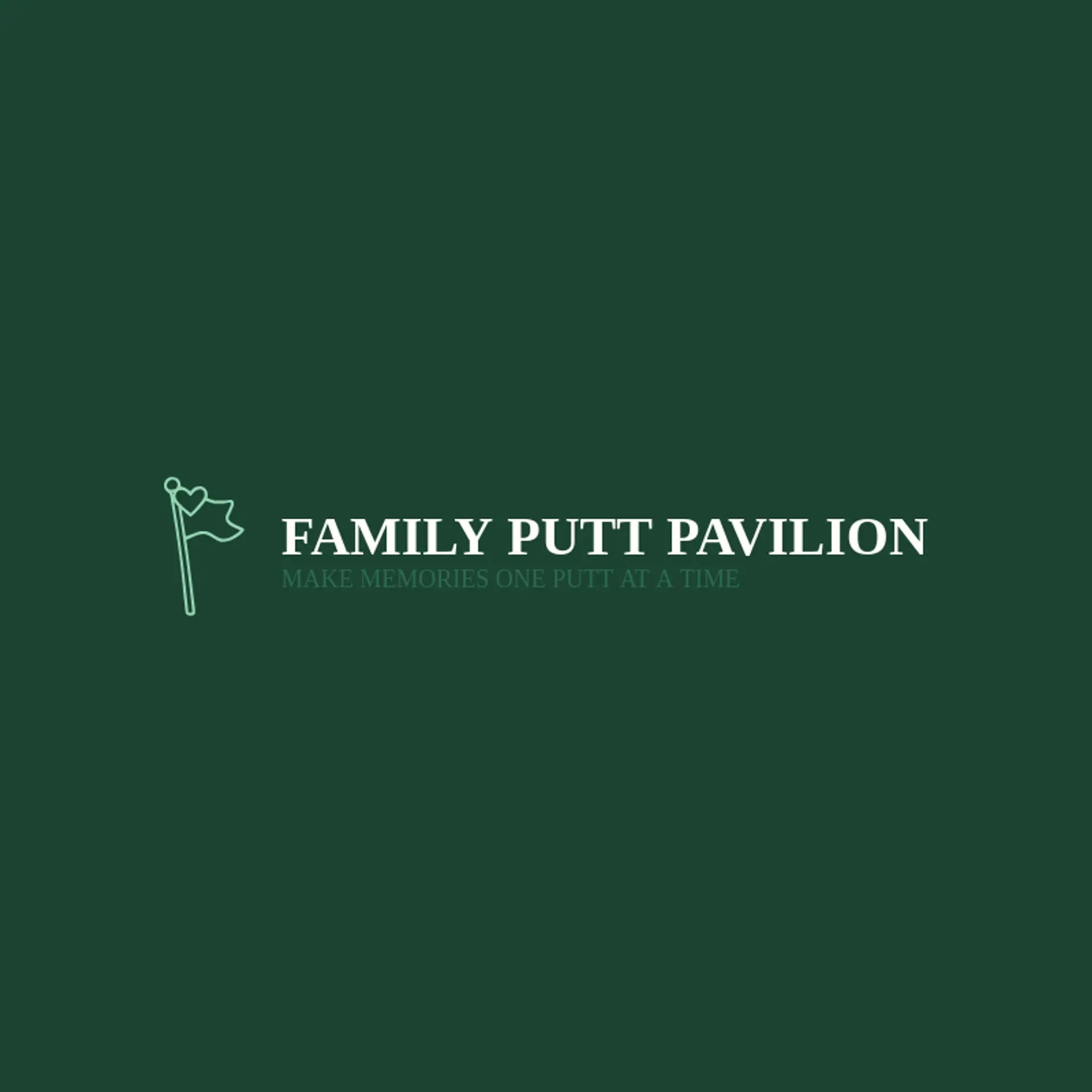 Family Putt Pavilion logo for mini golf
