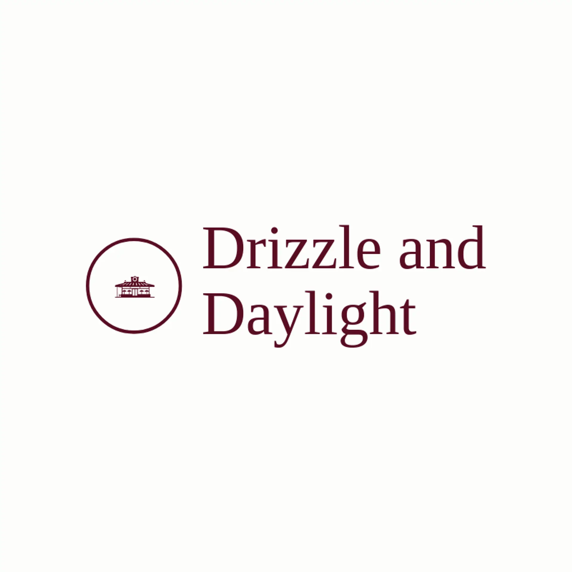 Drizzle and Daylight logo for umbrella