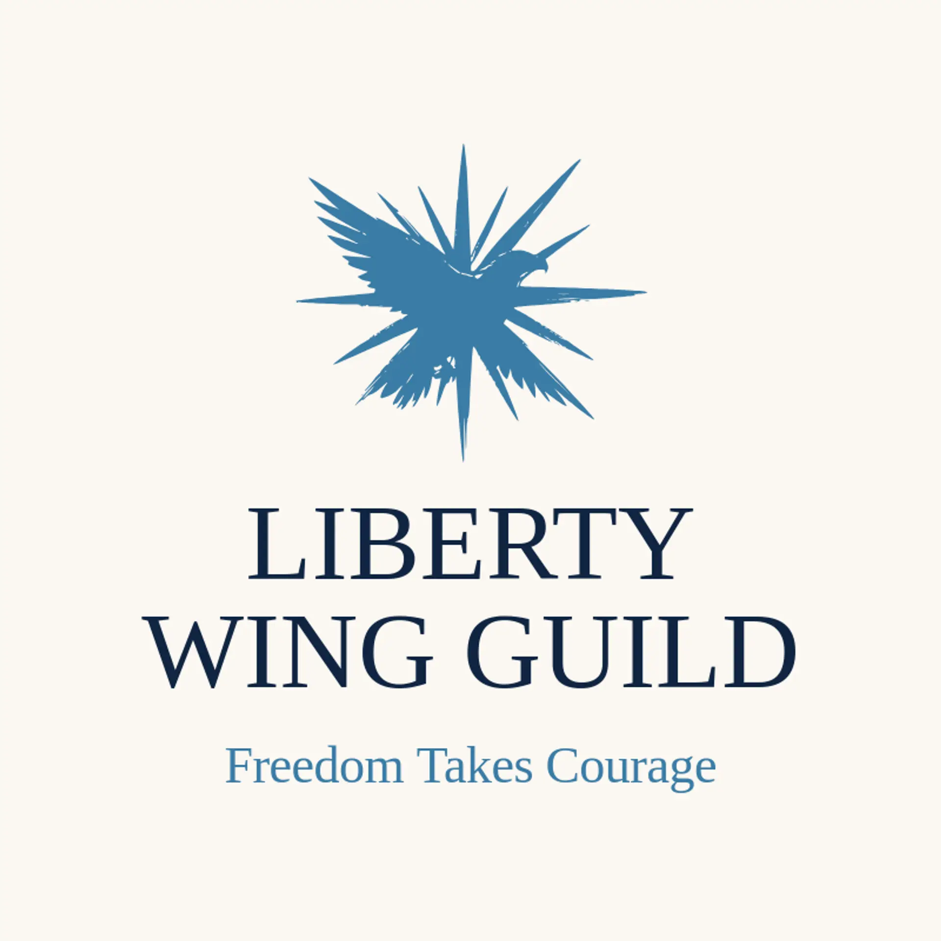 Liberty Wing Guild logo for bald eagle