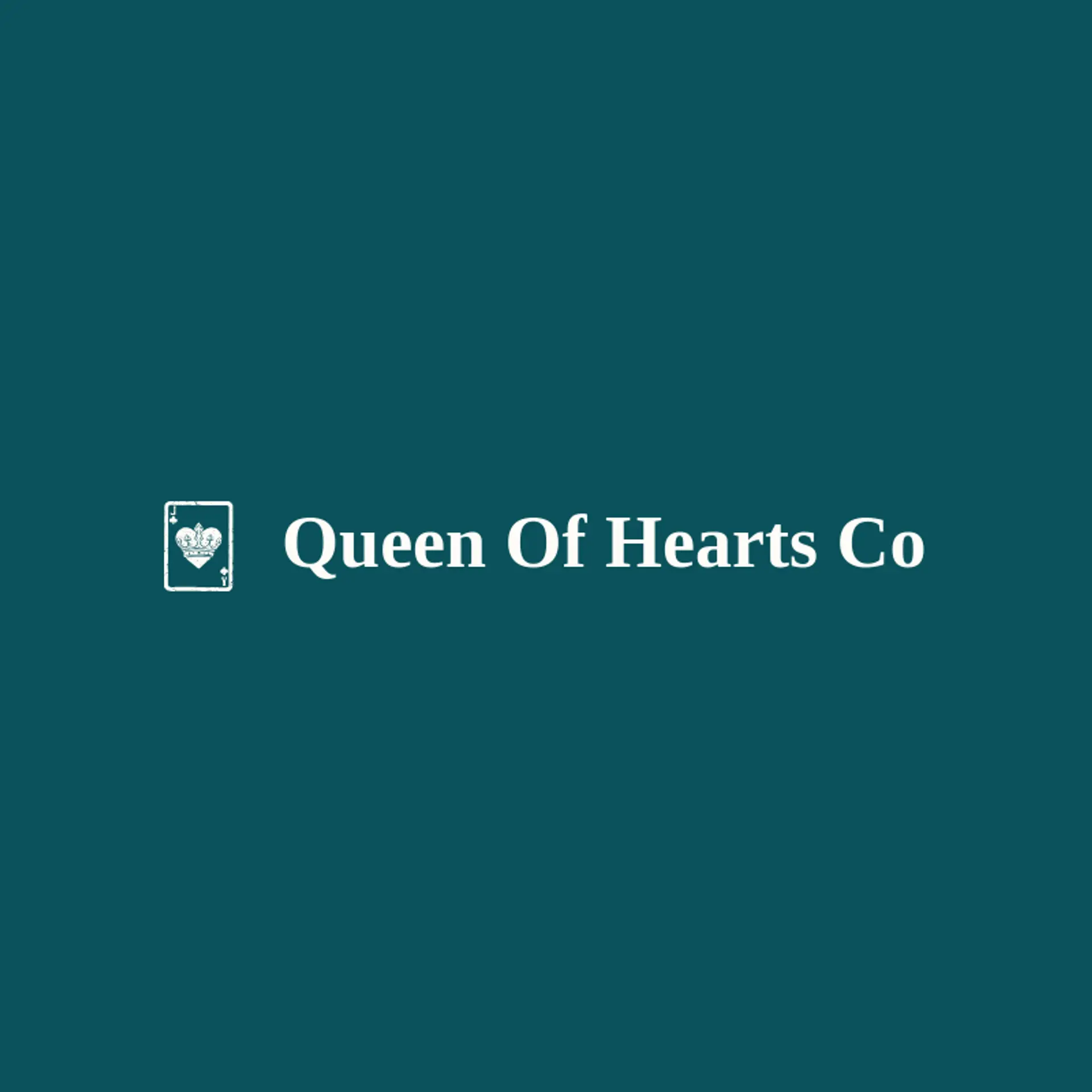Queen of Hearts Co logo for playing cards