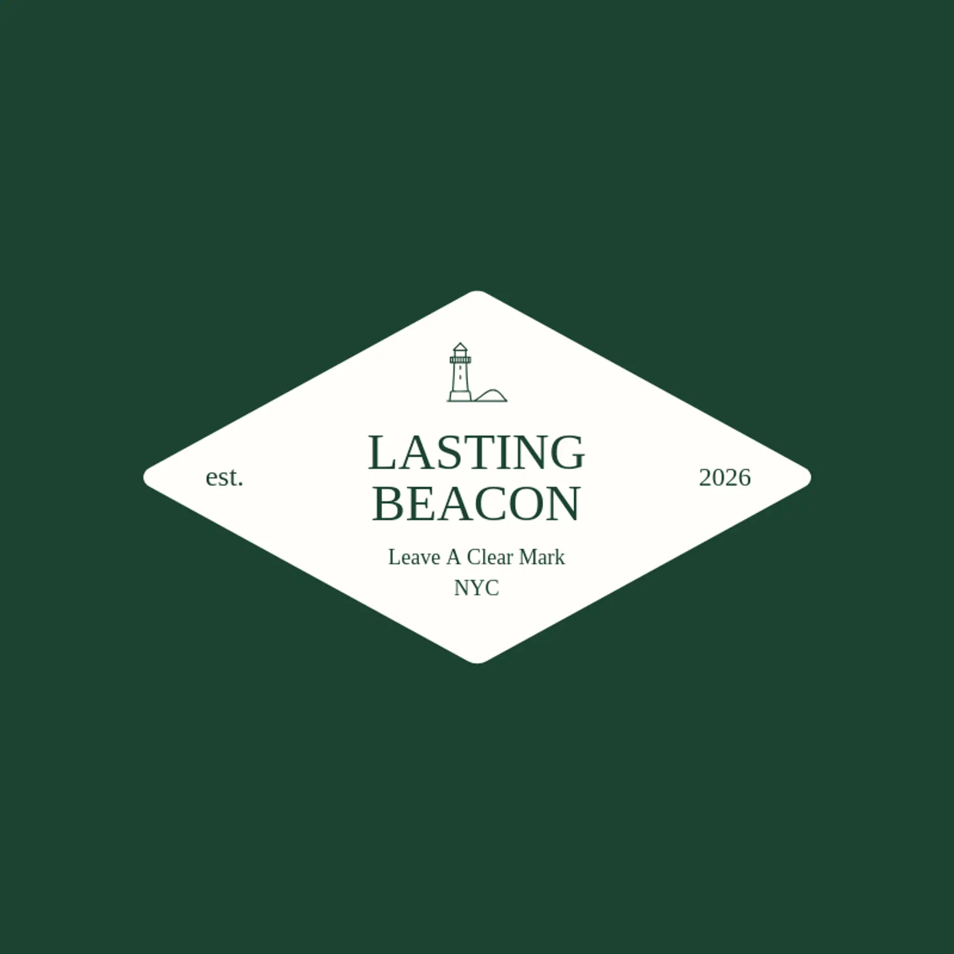 Lasting Beacon logo for lighthouse