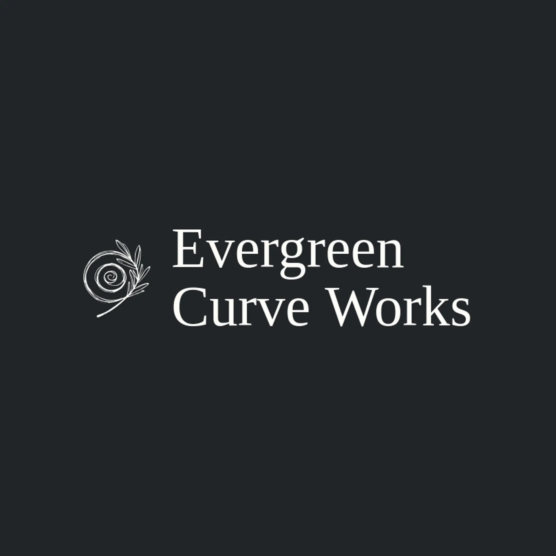 Evergreen Curve Works logo for spiral