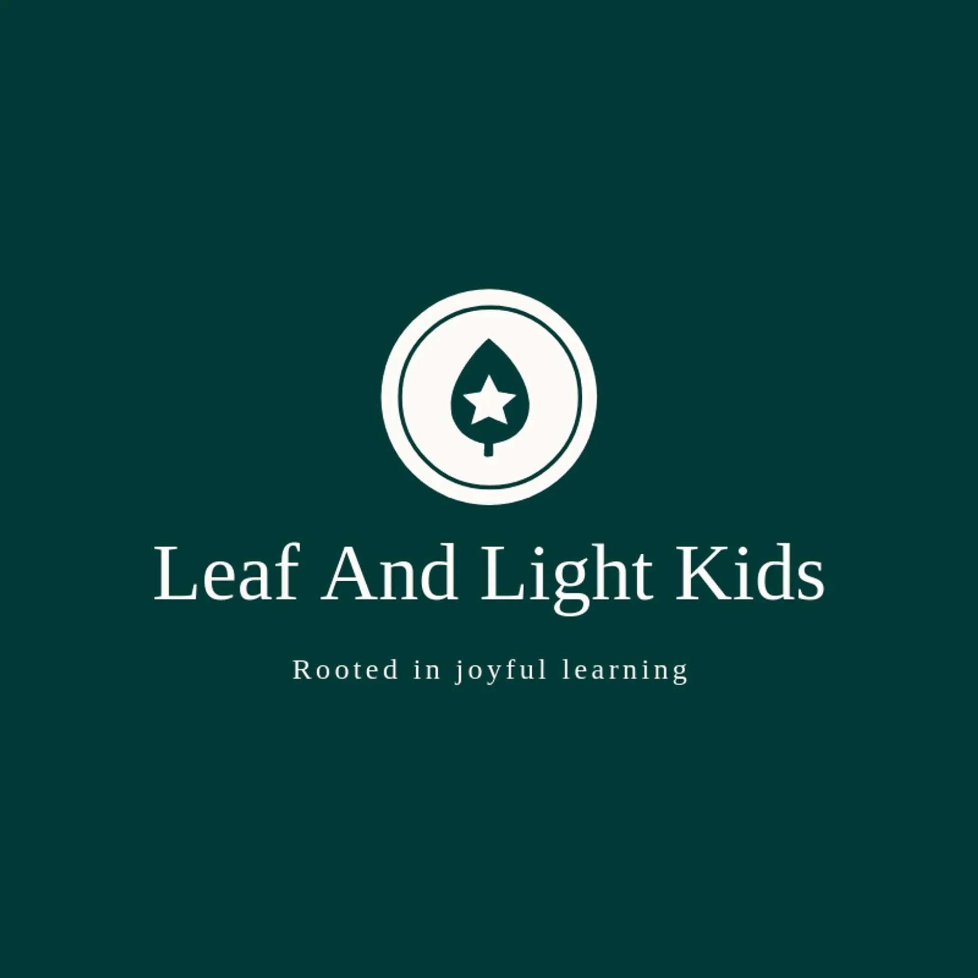 Leaf and Light Kids logo for childcare