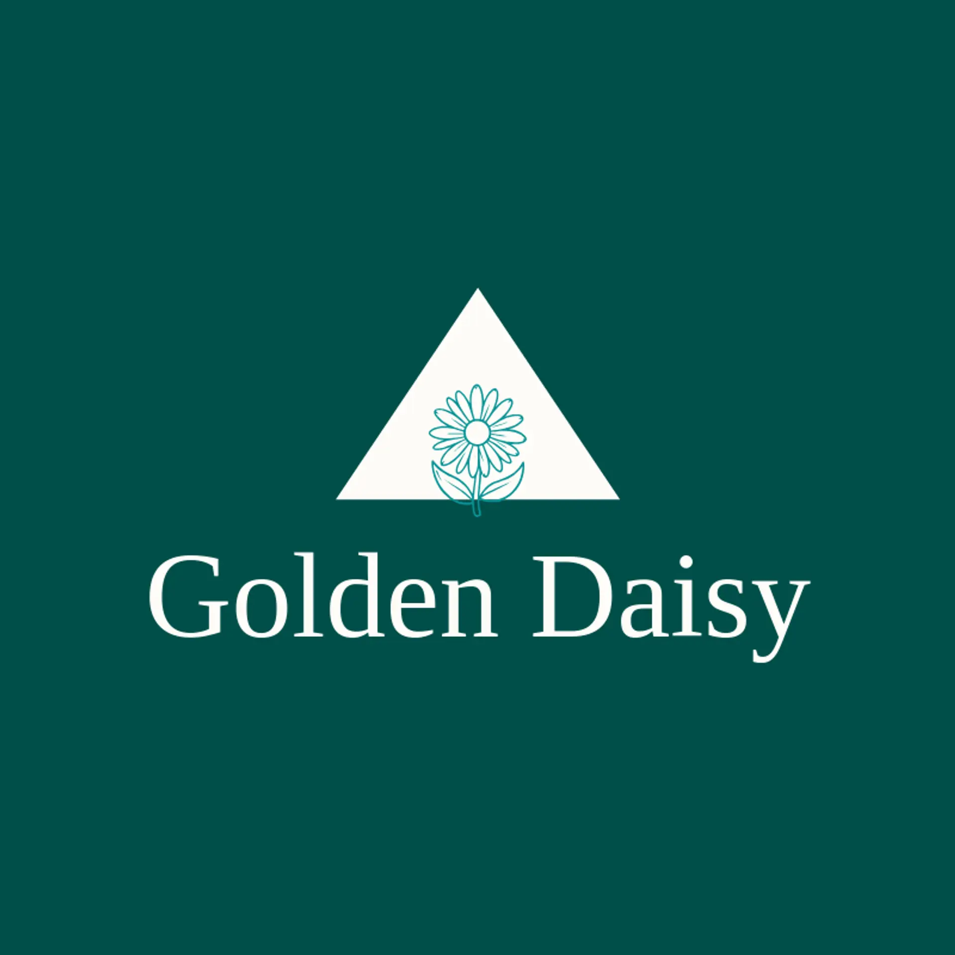 Golden Daisy logo for hippie