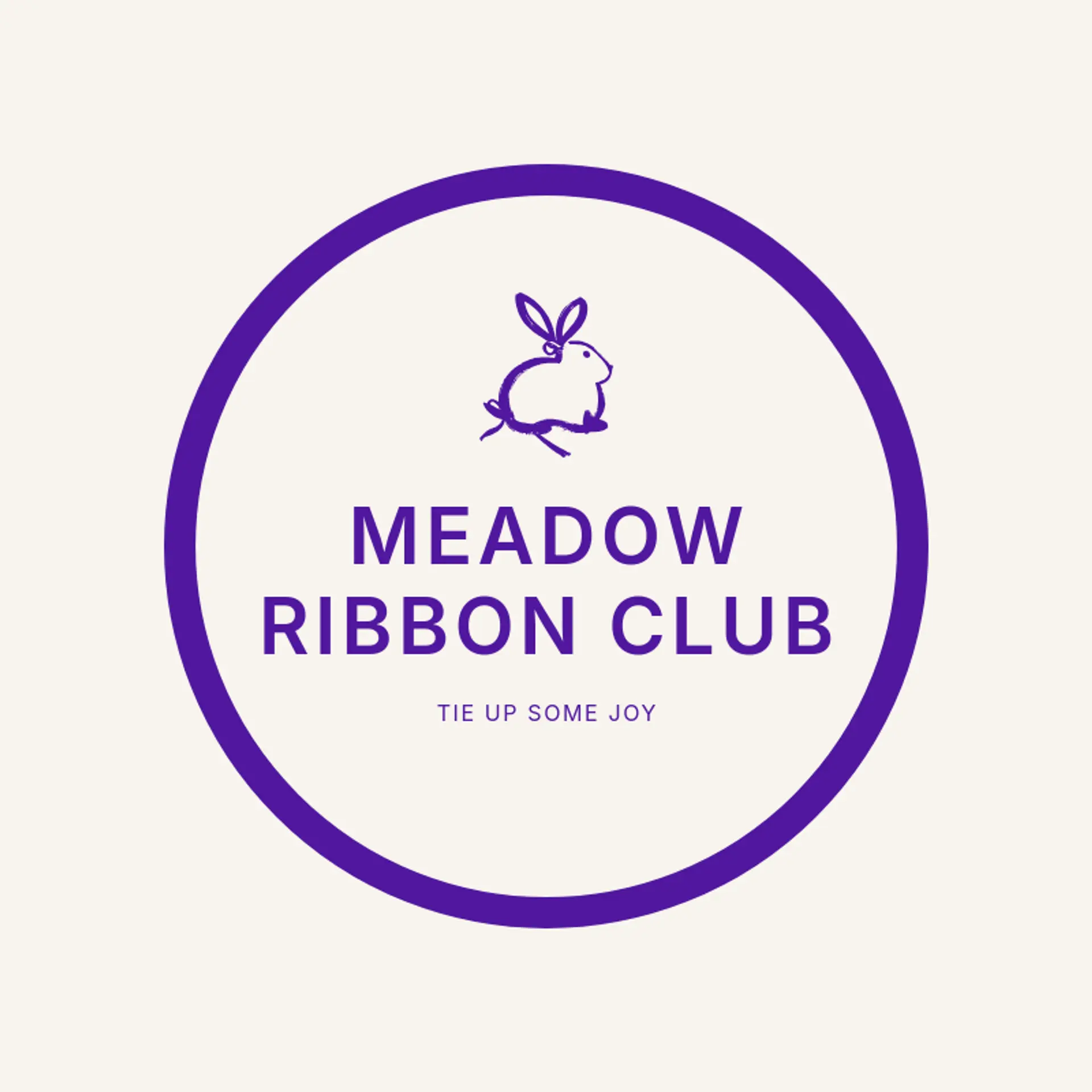 Meadow Ribbon Club logo for bunny