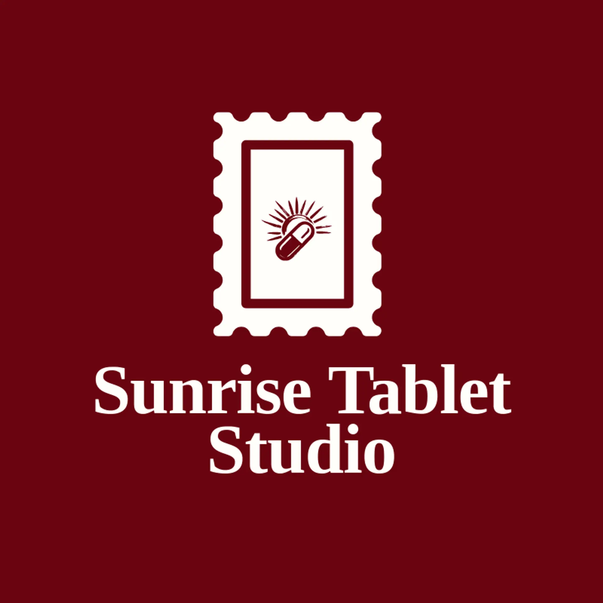 Sunrise Tablet Studio logo for pill