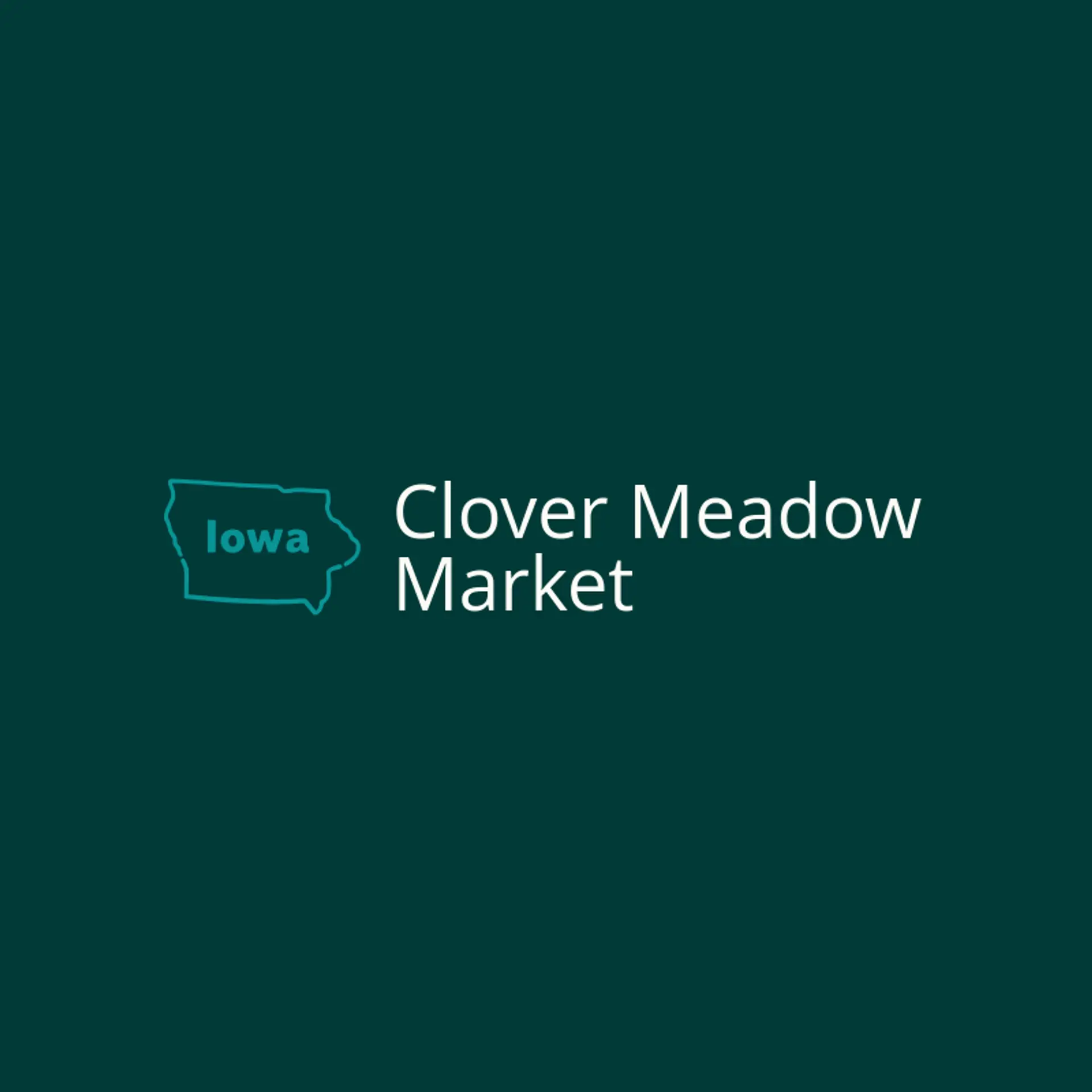 Clover Meadow Market logo for iowa