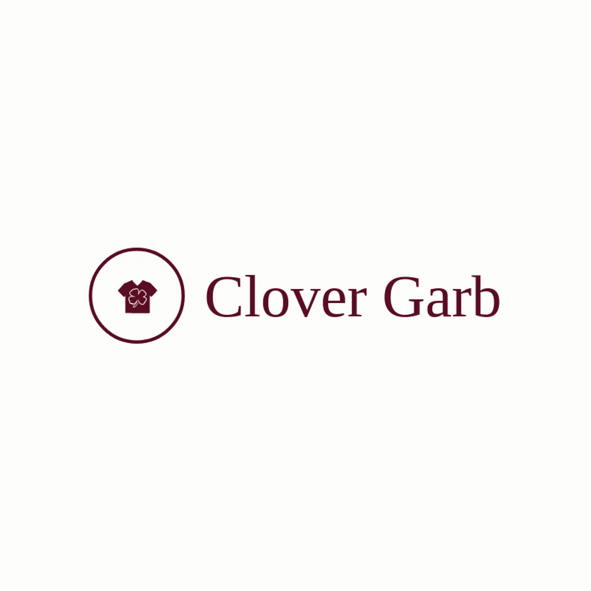 Clover Garb logo for clothing store