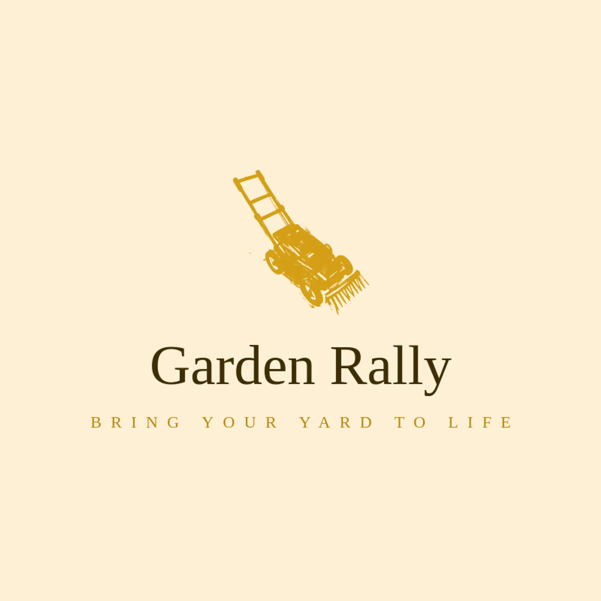 Garden Rally logo for lawn mower