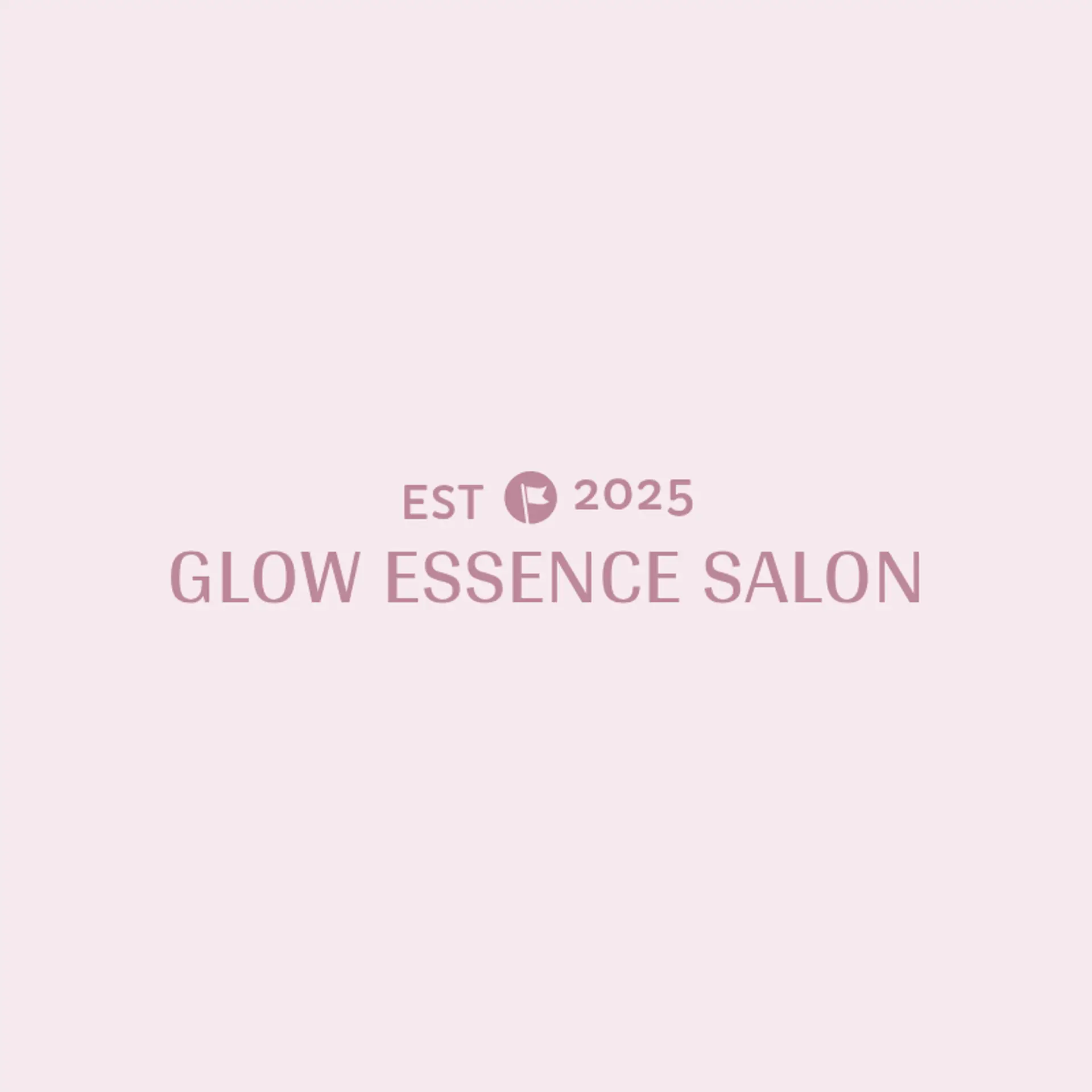 Glow & Polish Hair and Nail Studio logo for hair and nail salon