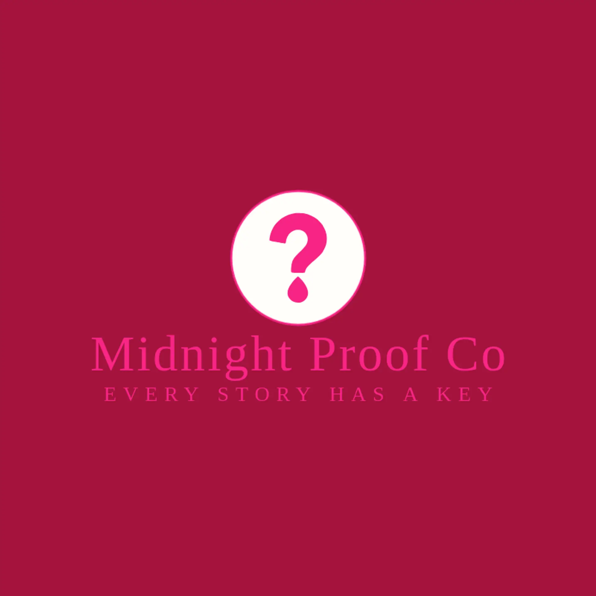 Midnight Proof Co logo for mystery