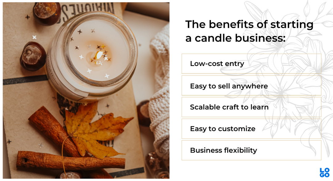 Five benefits of starting a candle business