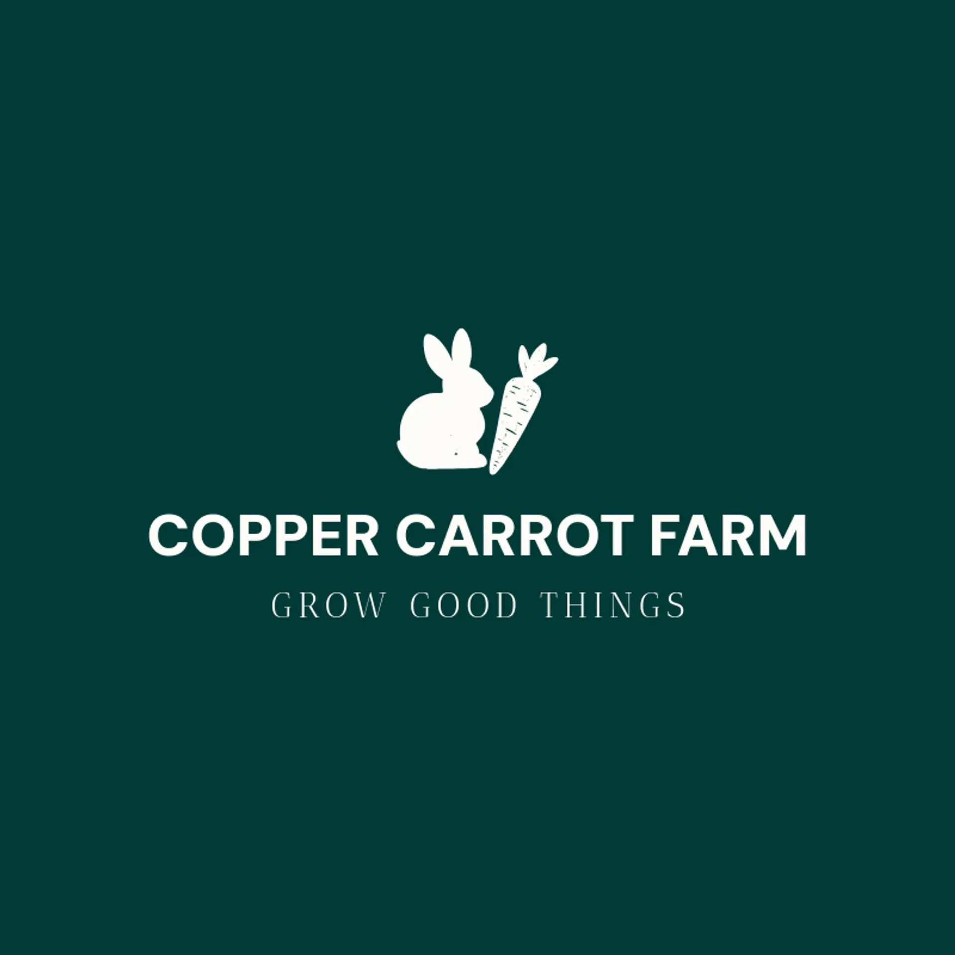 Copper Carrot Farm logo for bunny
