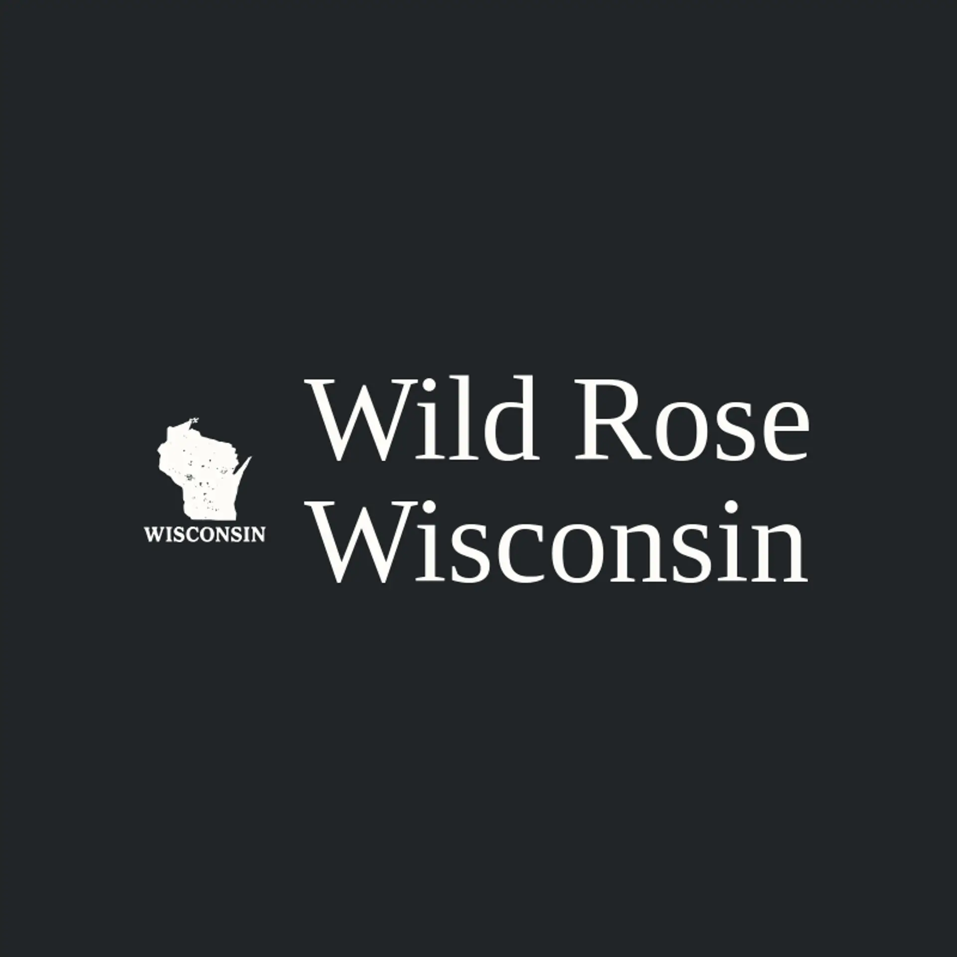 Wild Rose Wisconsin logo for wisconsin
