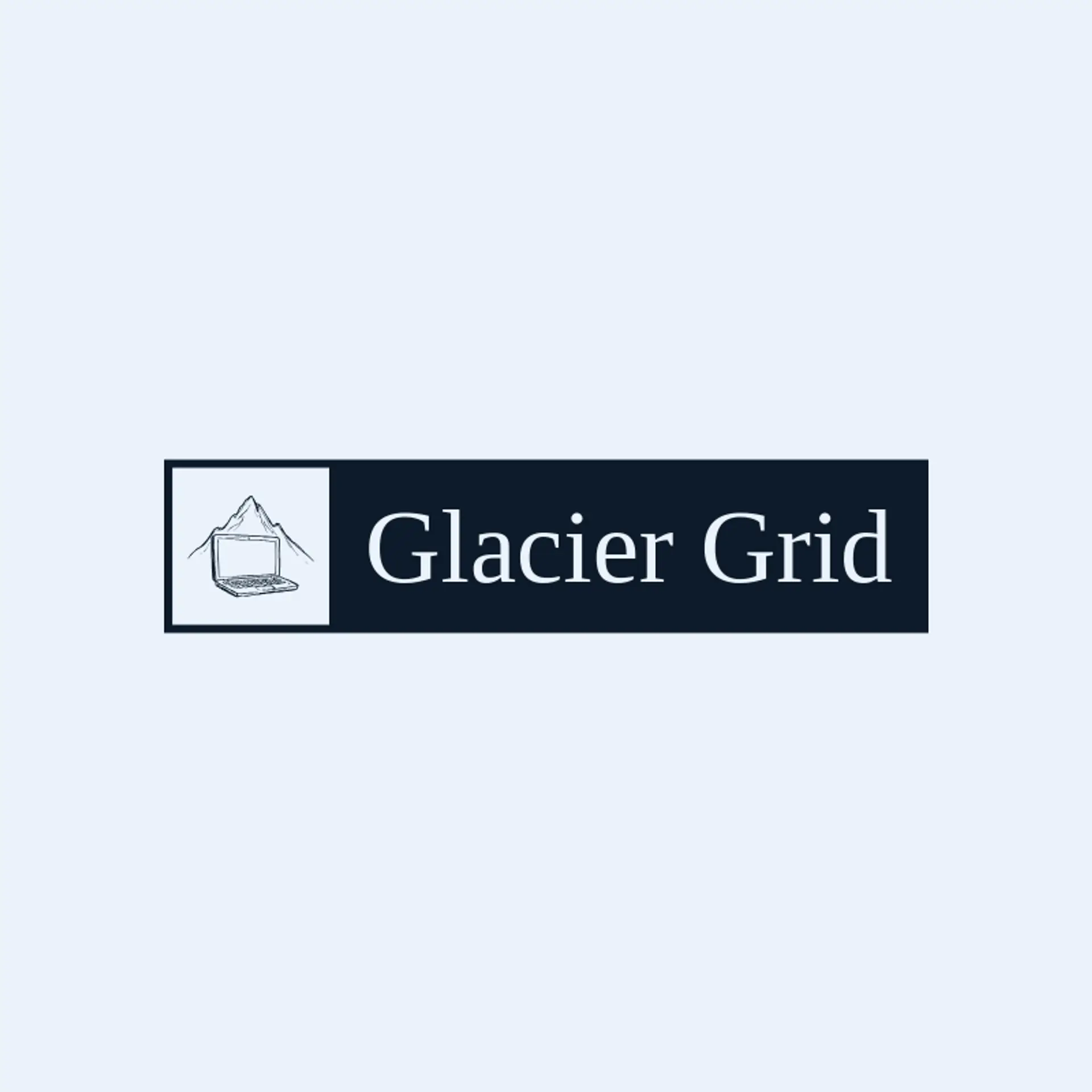 Glacier Grid logo for laptop