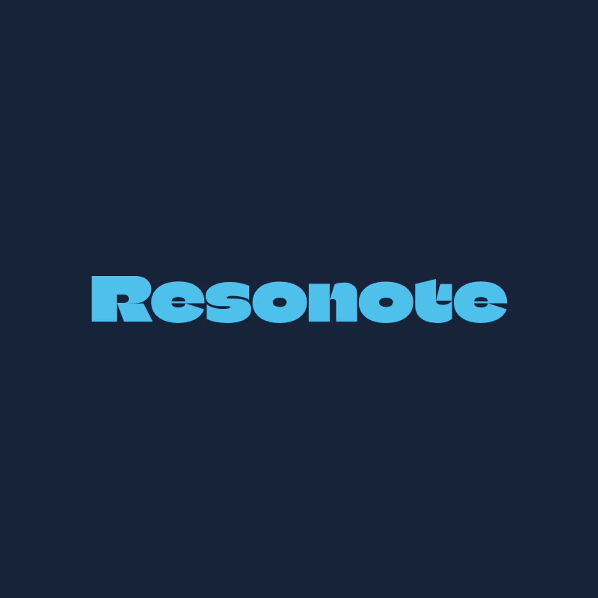 Resonote logo for music app