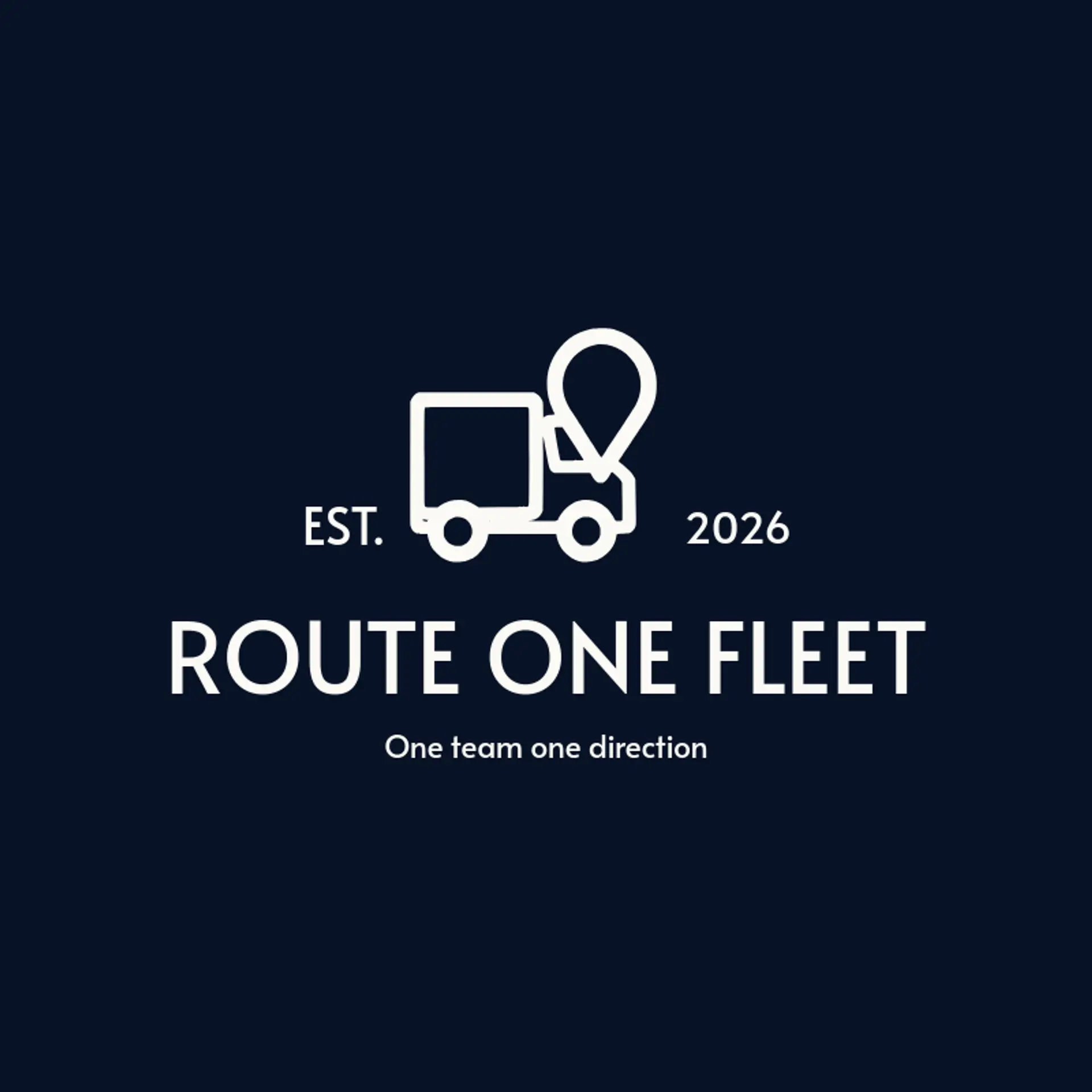 Route One Fleet logo for truck
