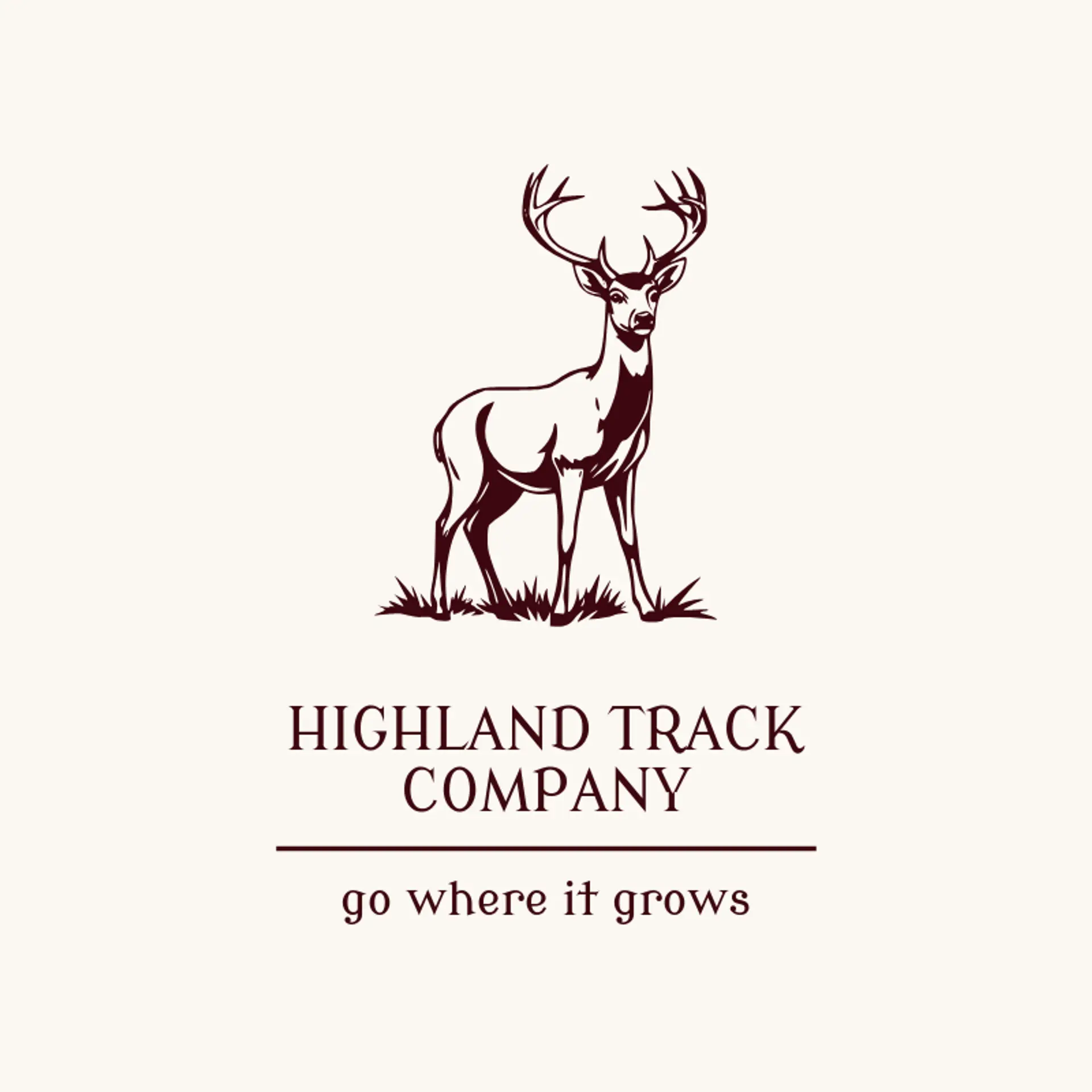 Highland Track Company logo for buck