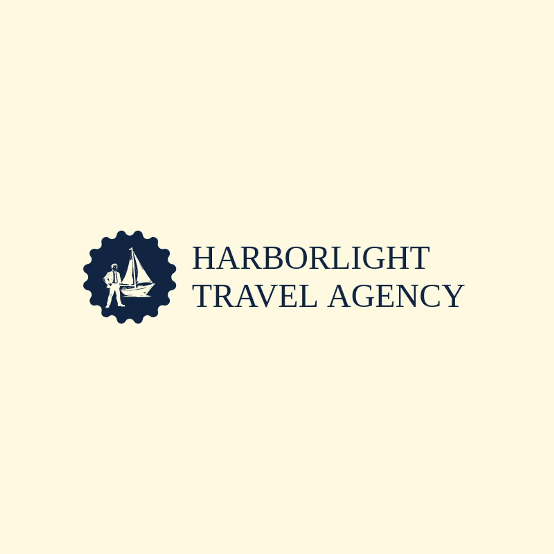 Harborlight Travel Agency logo for travel agent
