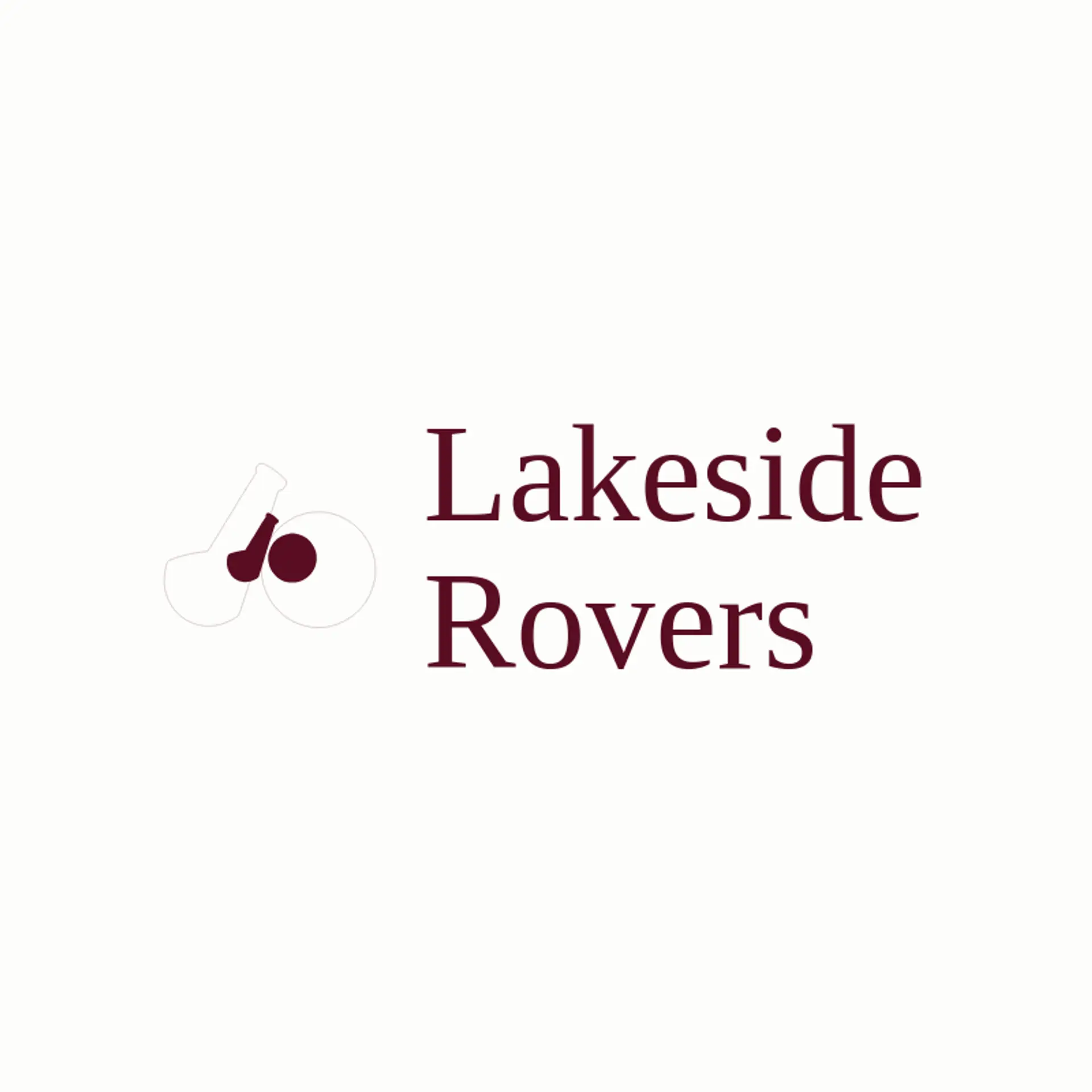 Lakeside Rovers logo for soccer ball