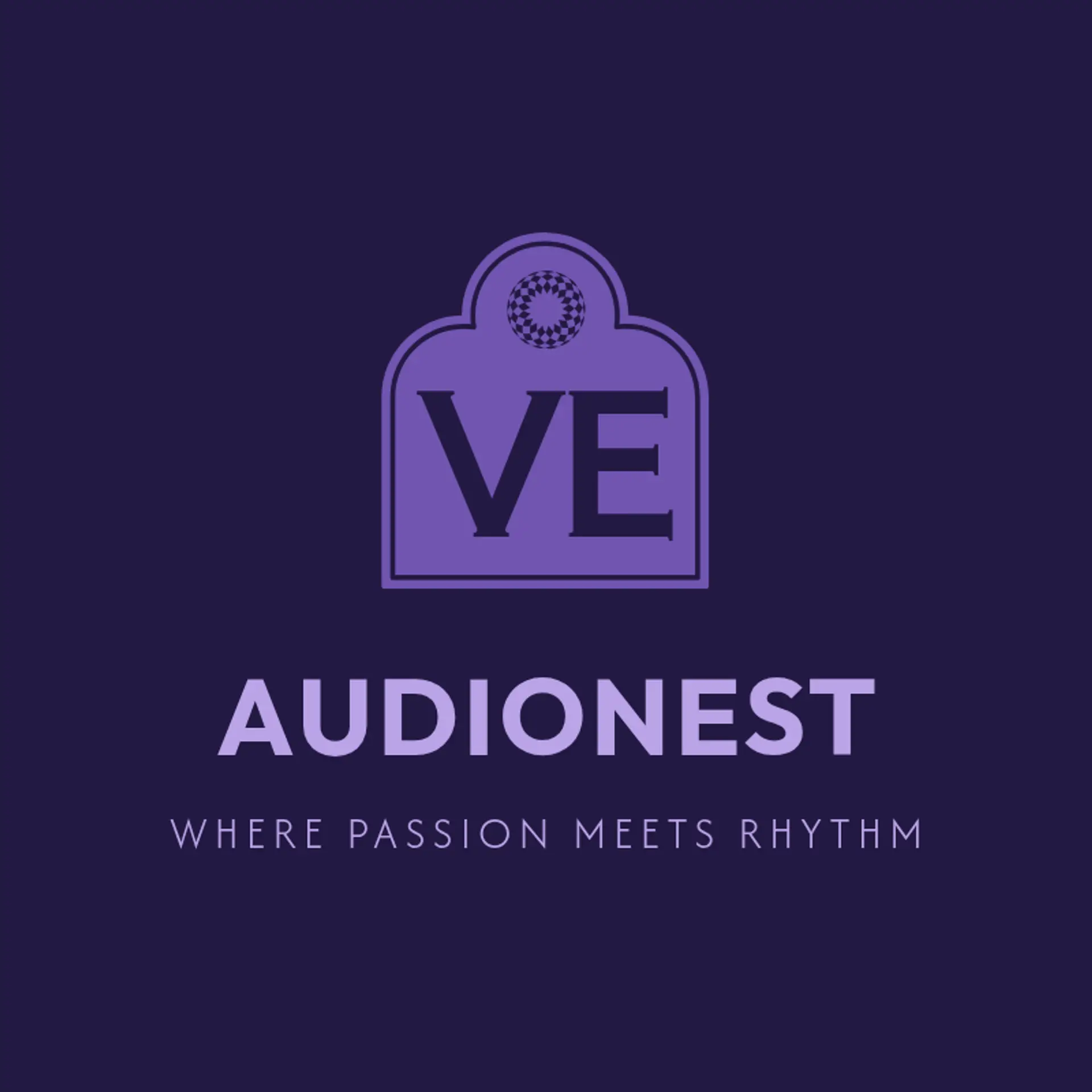 AudioNest logo for music