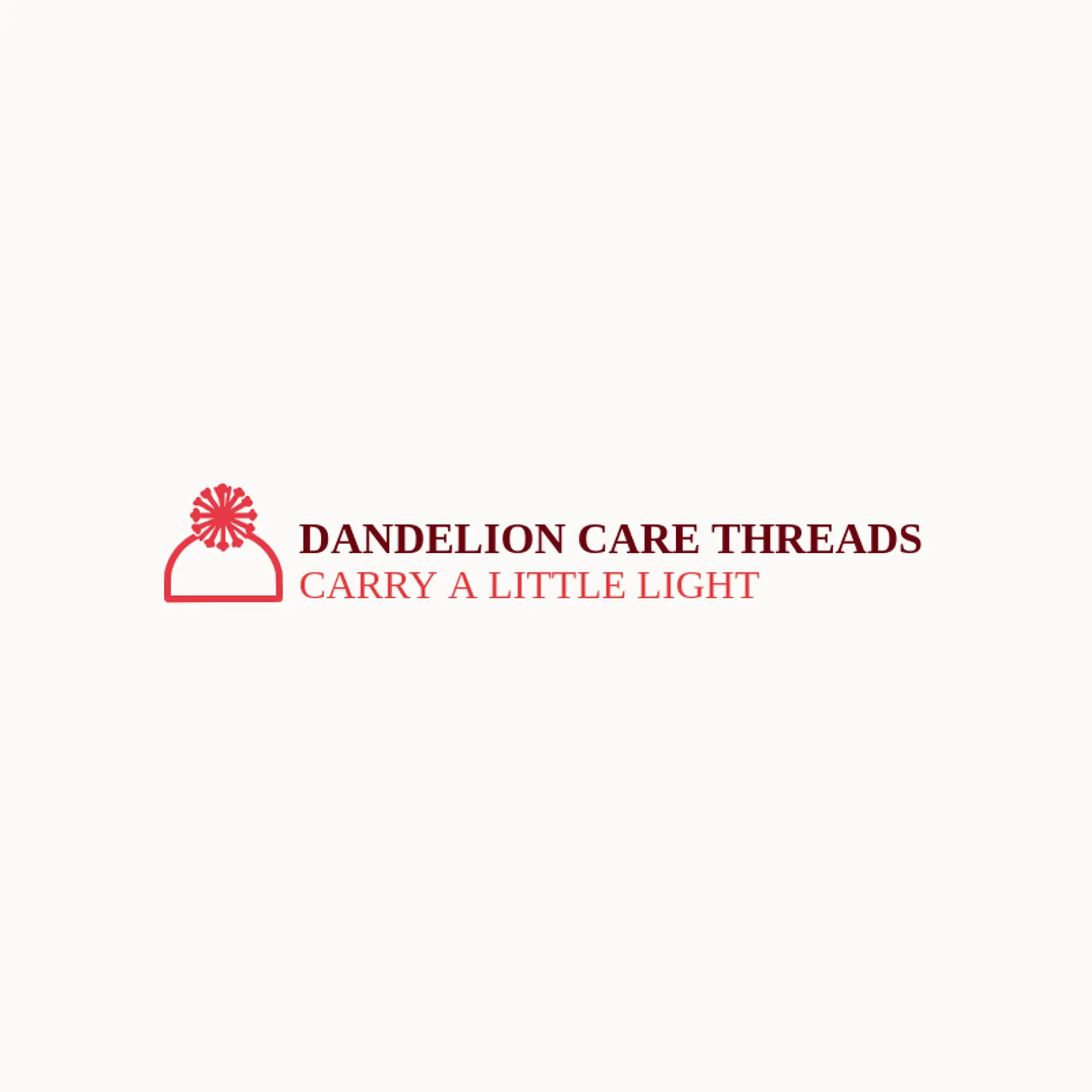 Dandelion Care Threads logo for scrub
