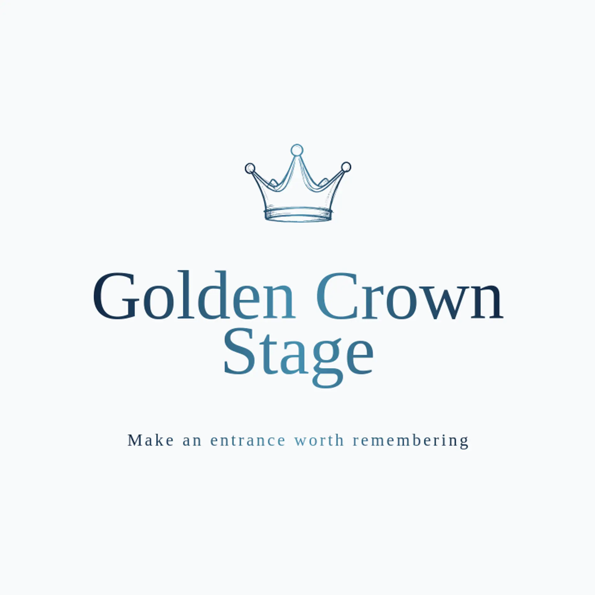 Golden Crown Stage logo for theatre