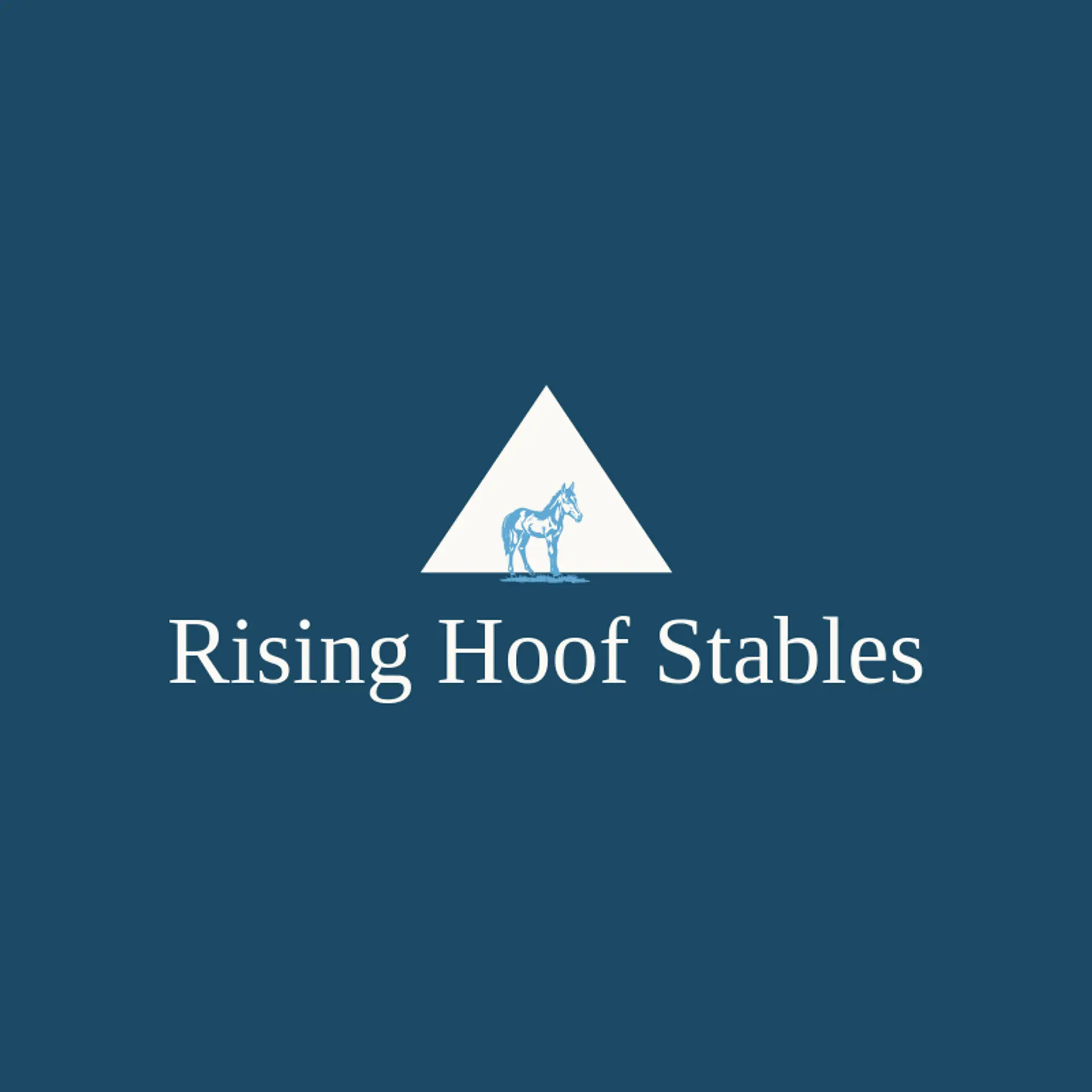 Rising Hoof Stables logo for colt