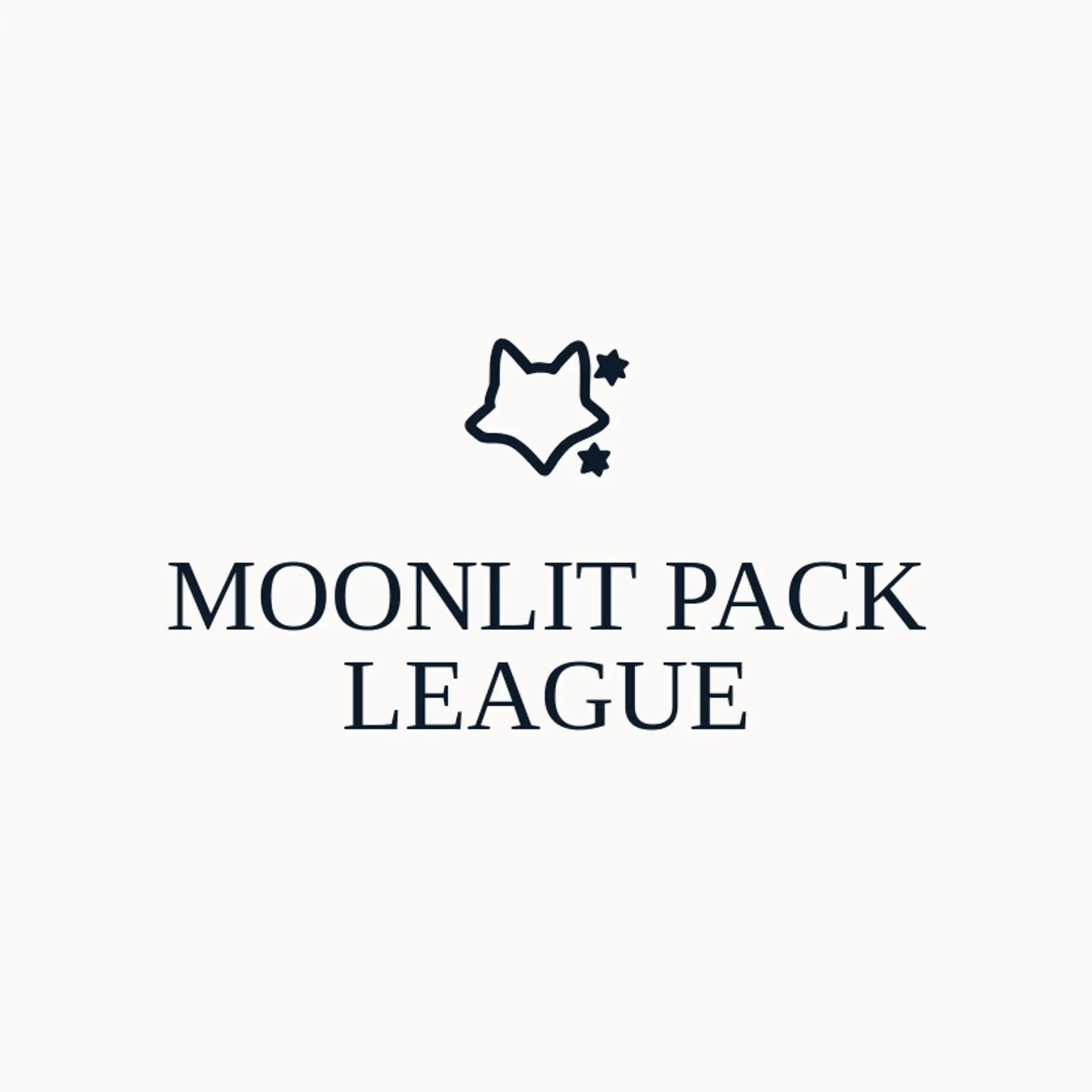 Moonlit Pack League logo for wolf head