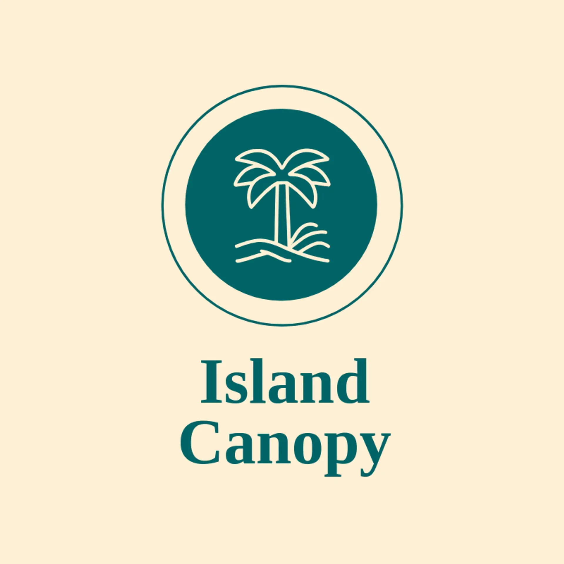 Island Canopy logo for beach