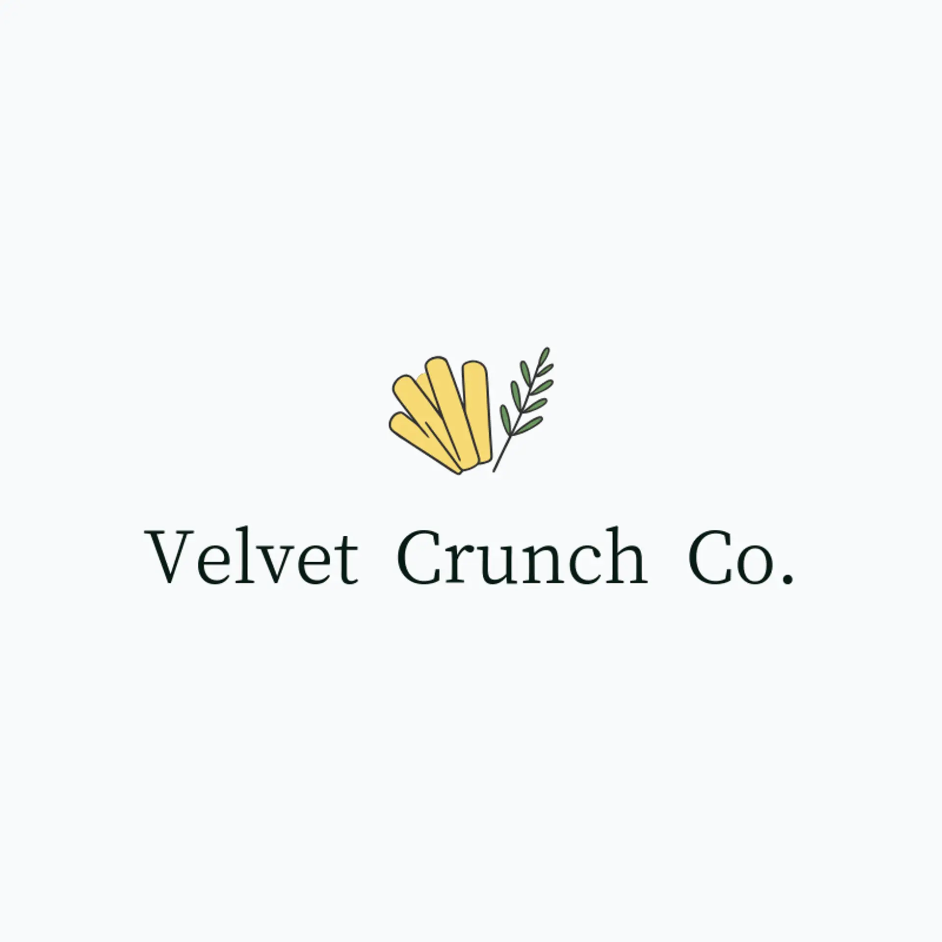 Velvet Crunch Co. logo for chips