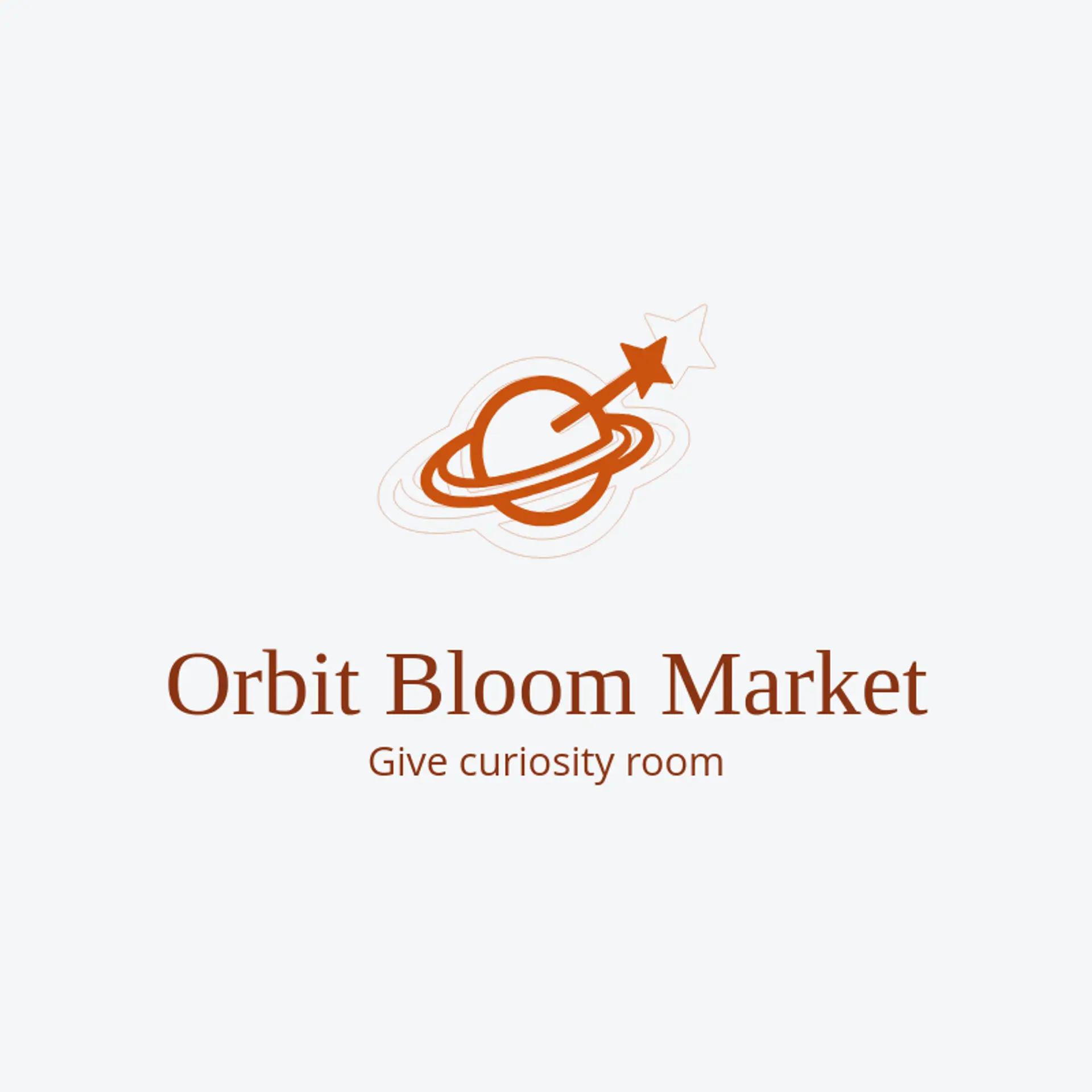 Orbit Bloom Market logo for shooting star