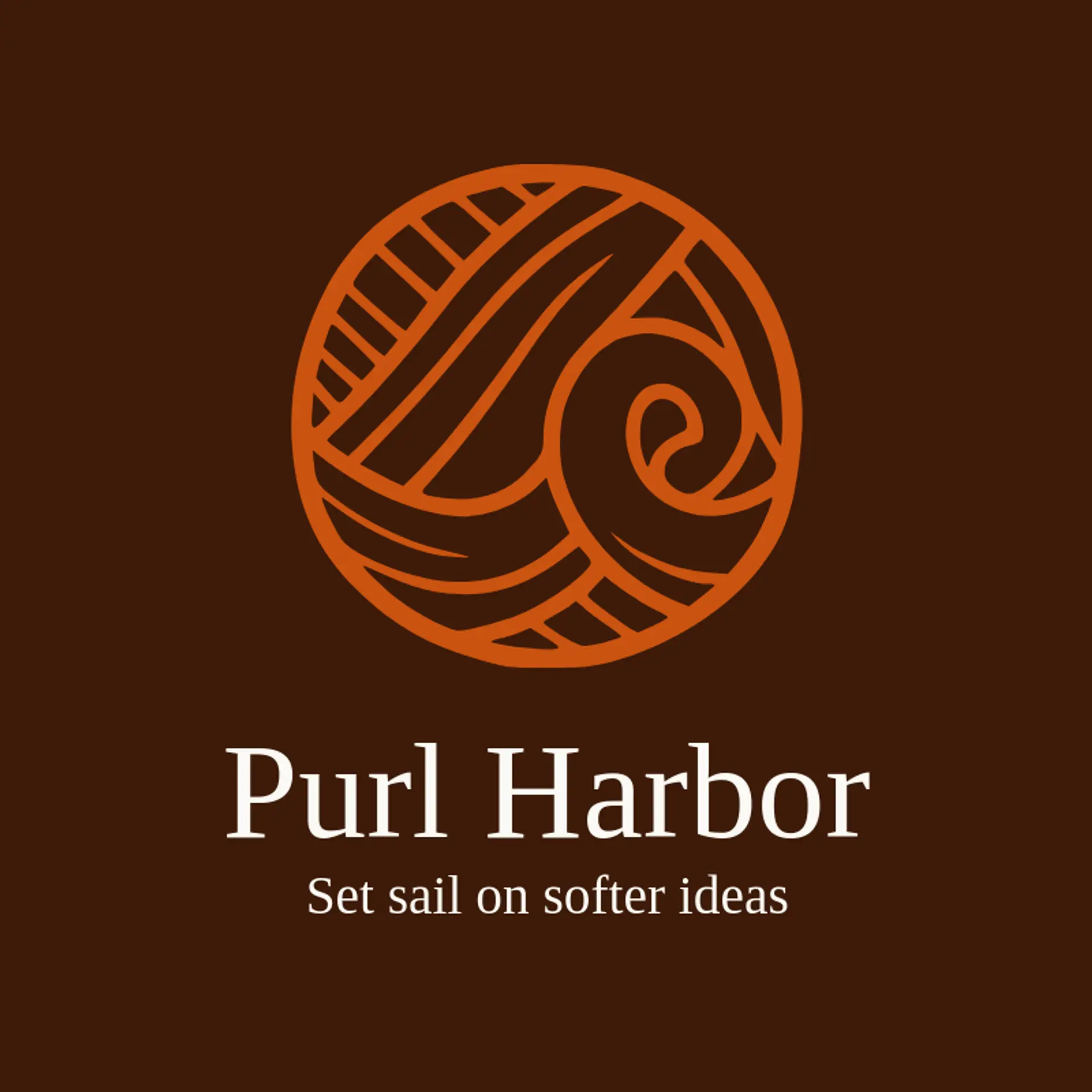 Purl Harbor logo for yarn