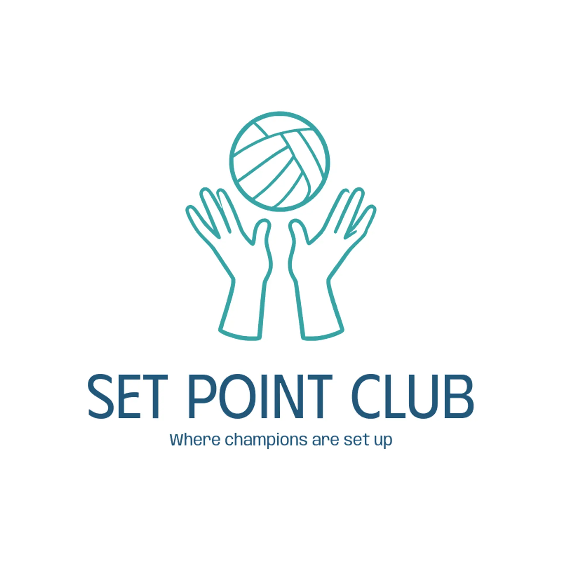 Set Point Club logo for volleyball