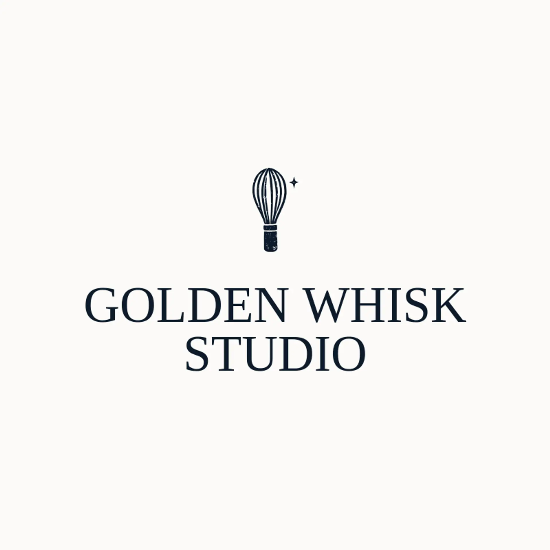 Golden Whisk Studio logo for culinary