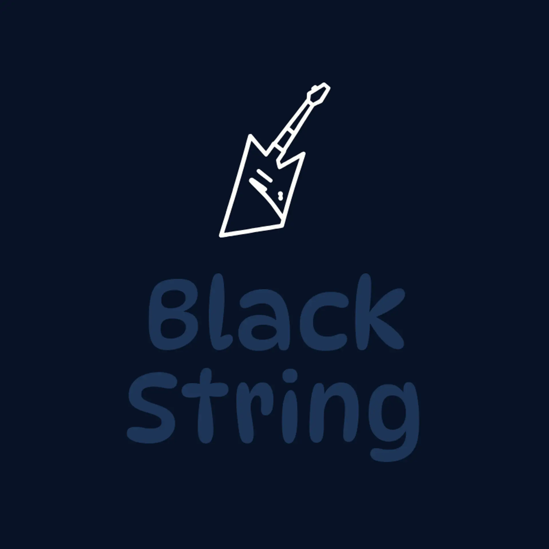 Black String logo for death metal