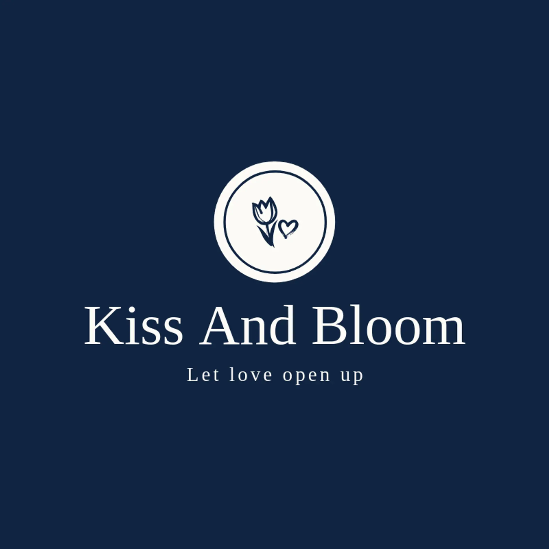 Kiss and Bloom logo for lover
