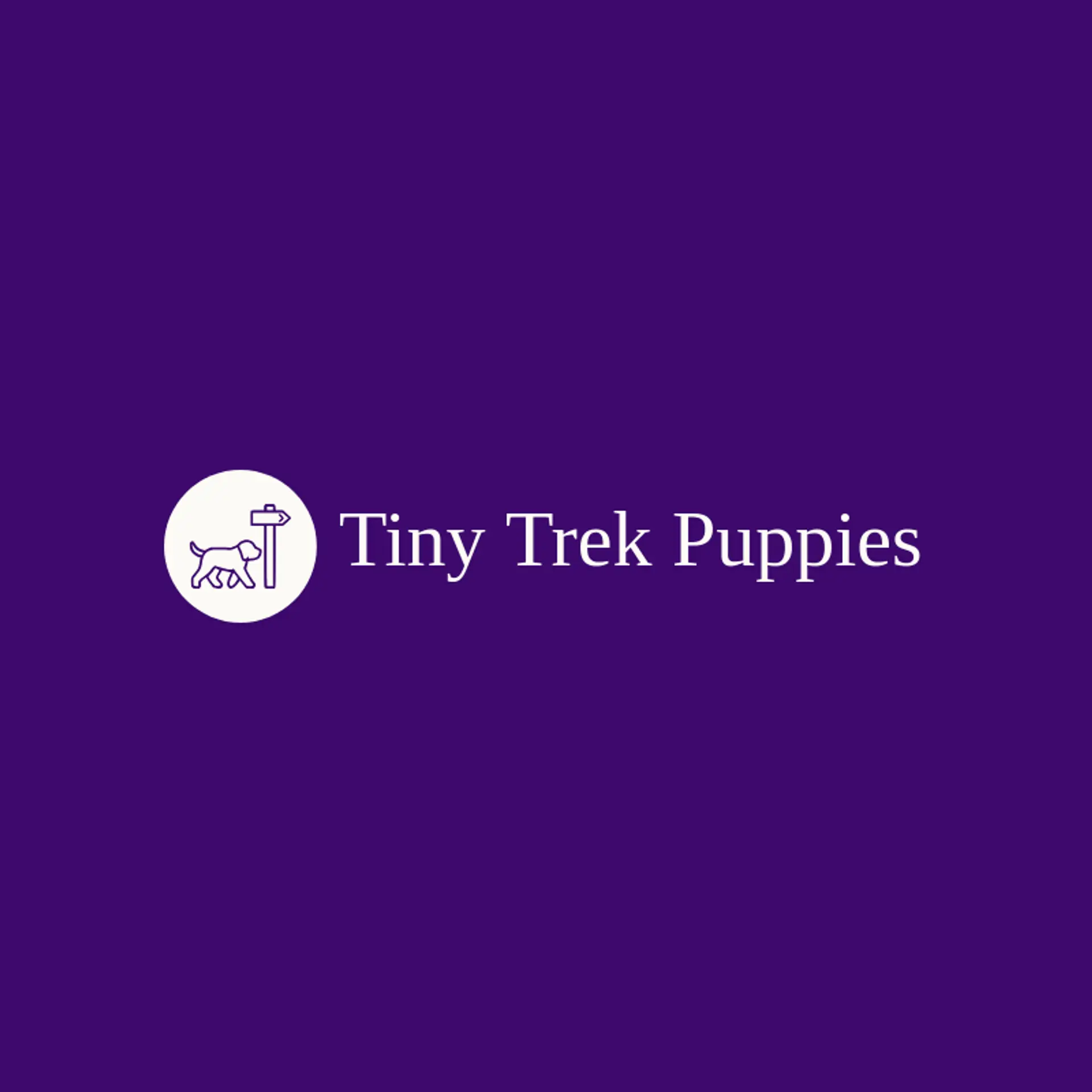 Tiny Trek Puppies logo for puppy