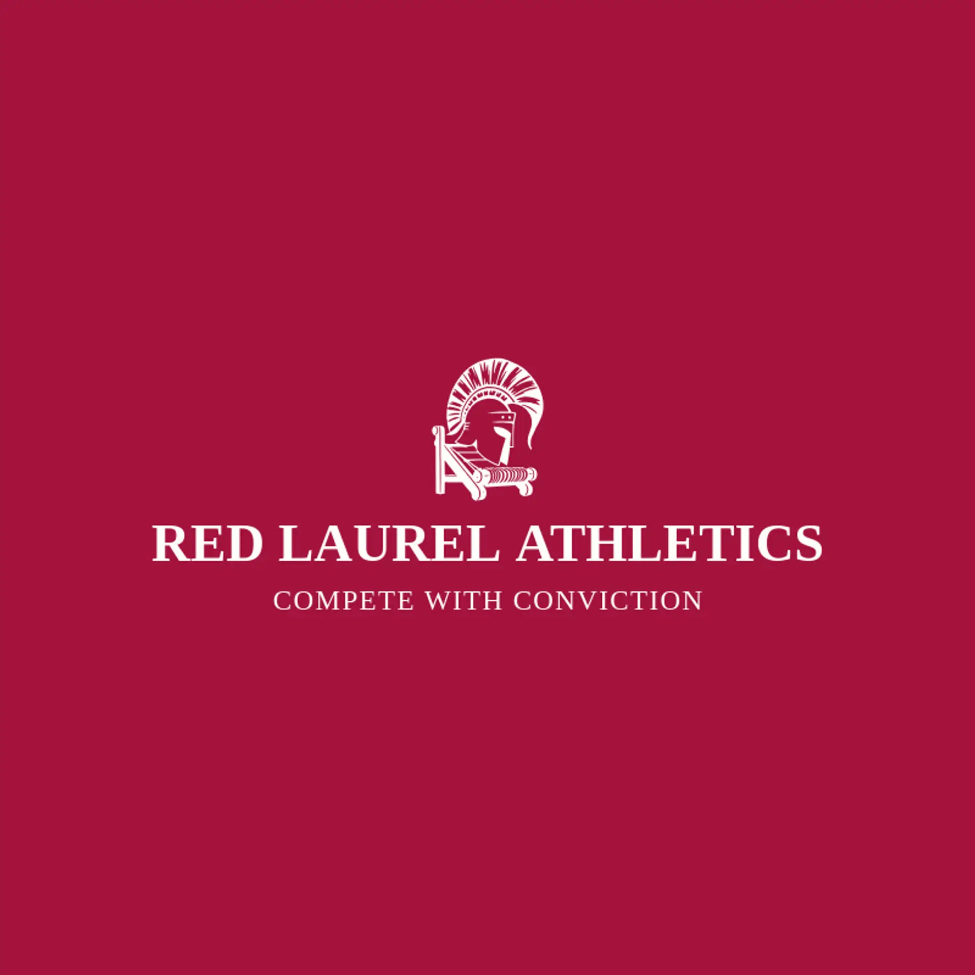 Red Laurel Athletics logo for trojan