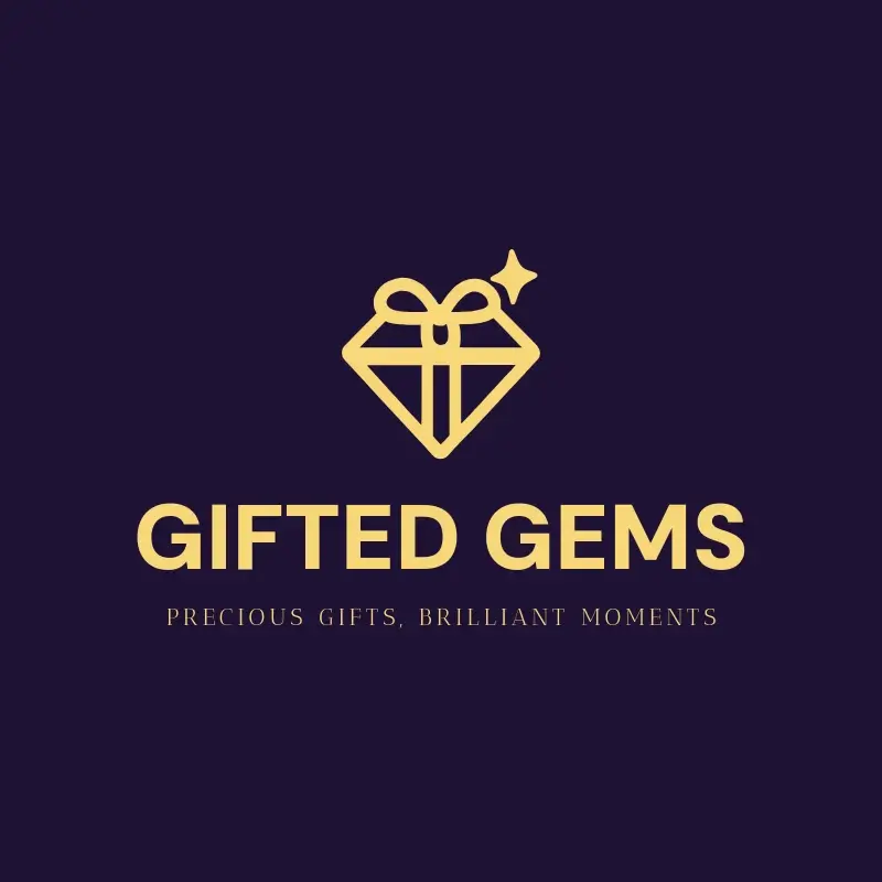 The gift shop name Gifted Gems as a branded logo with a single color icon