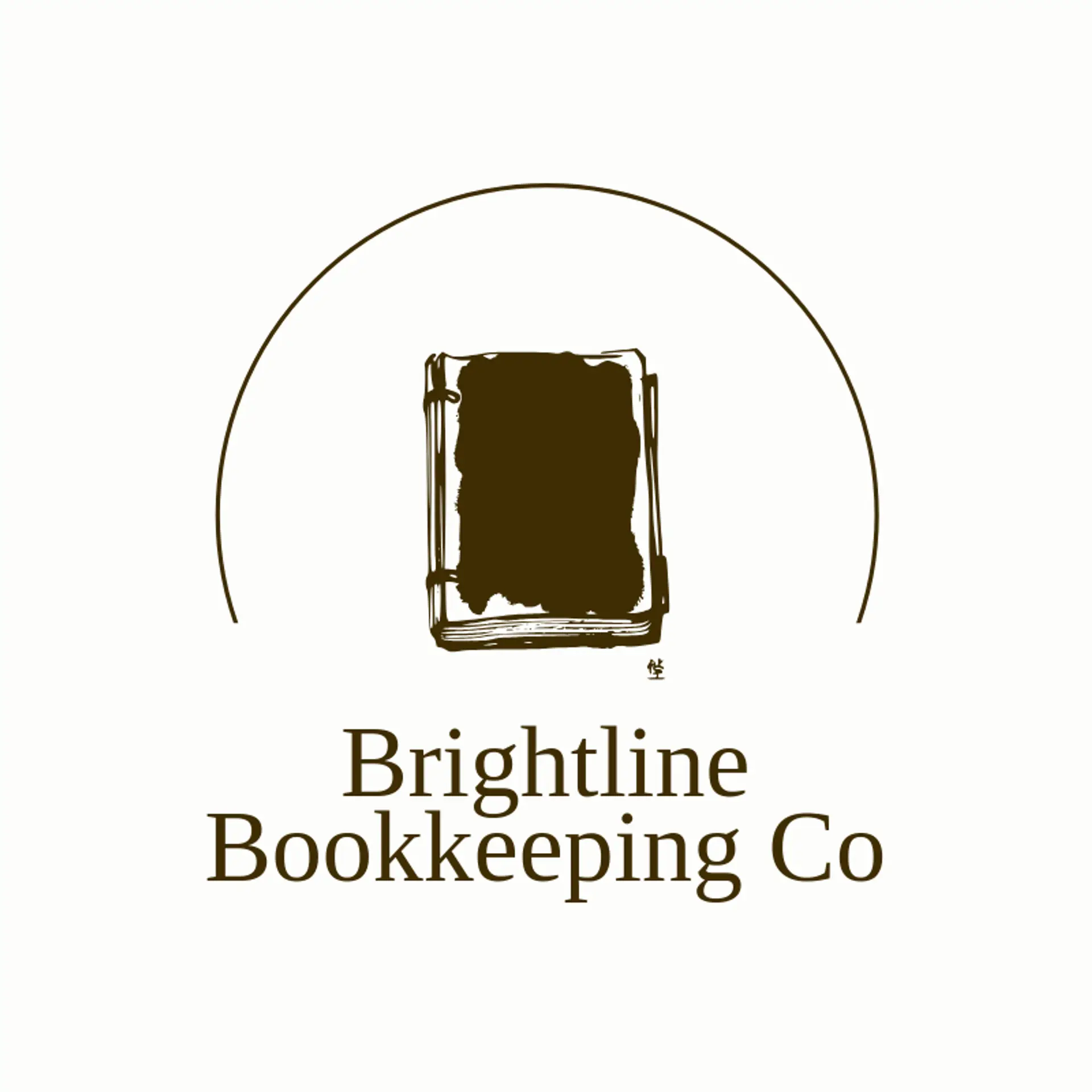 Brightline Bookkeeping Co logo for ledger