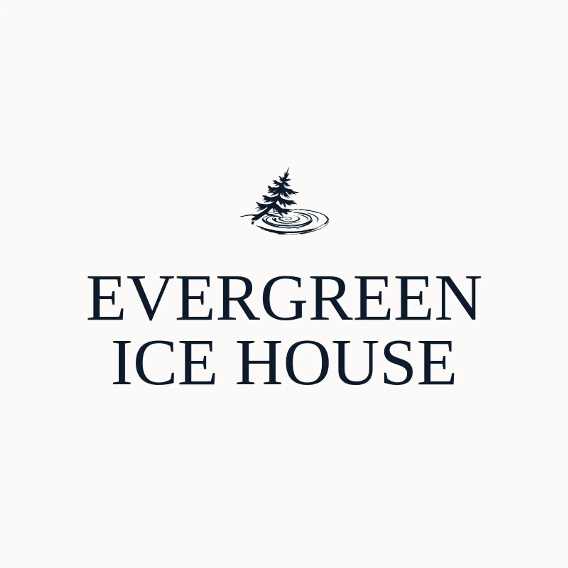 Evergreen Ice House logo for winter