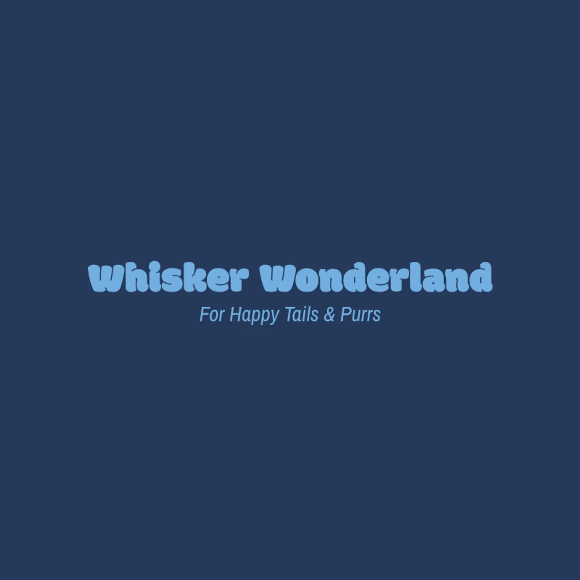 Whiskers & Waggs Pet Emporium logo for pet store