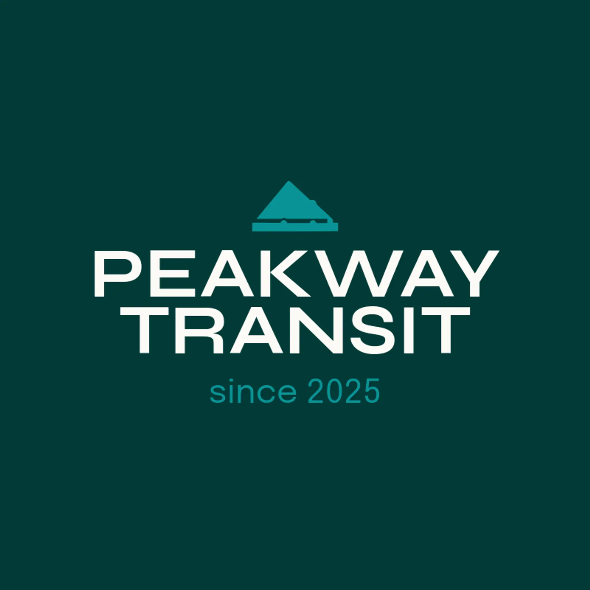 Peakway Transit logo for bus